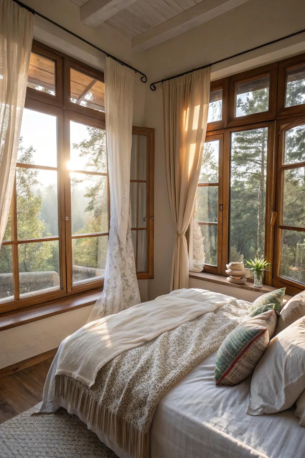 Natural light fosters an airy and welcoming atmosphere.