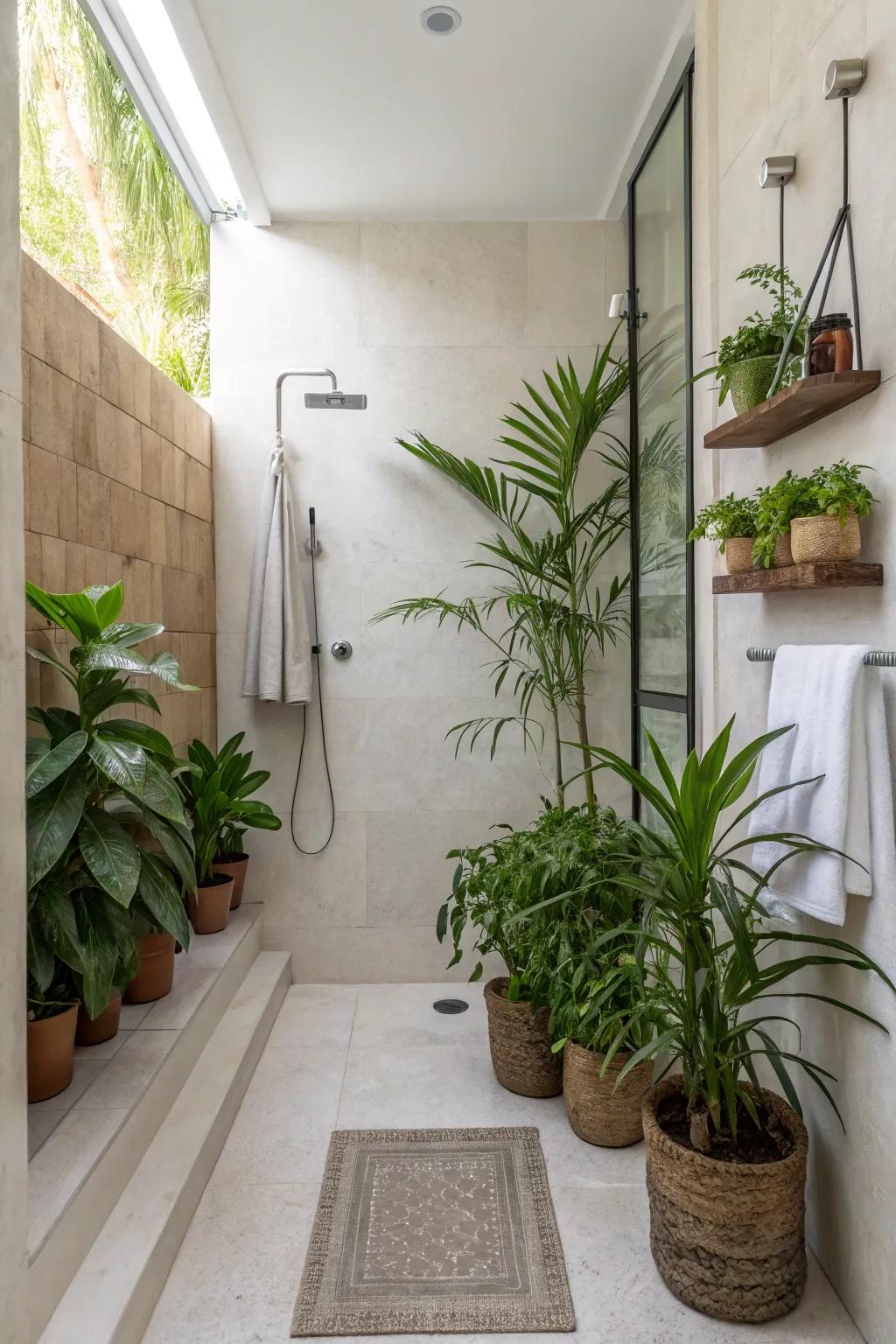 Ornamentation and delicate highlights can reinvent your shower zone.