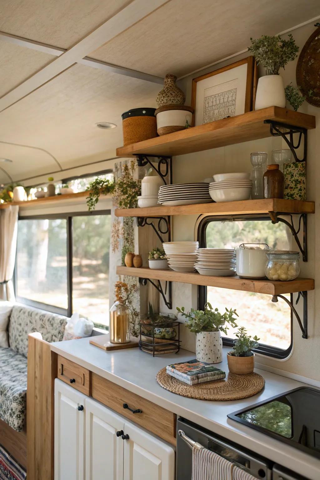 Bespoke shelving blends design with practicality.