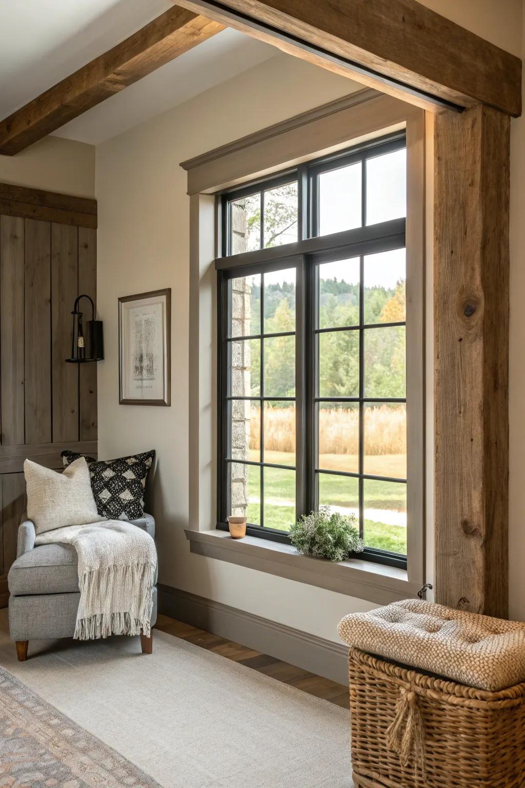 Black details on window trim for a modern twist.
