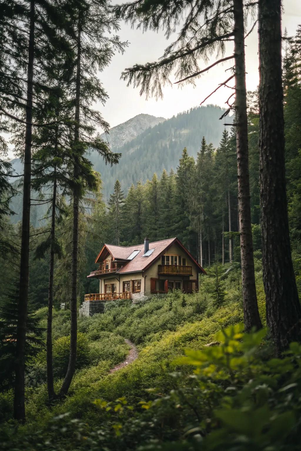 A home that exists in harmony with its natural backdrop.