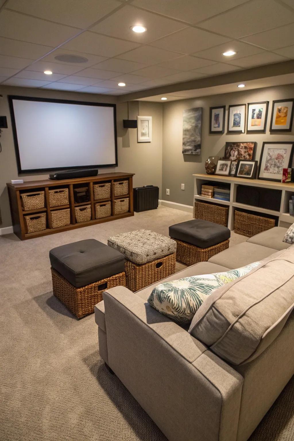 Without sacrificing design, furniture with dual functions maximizes utility.