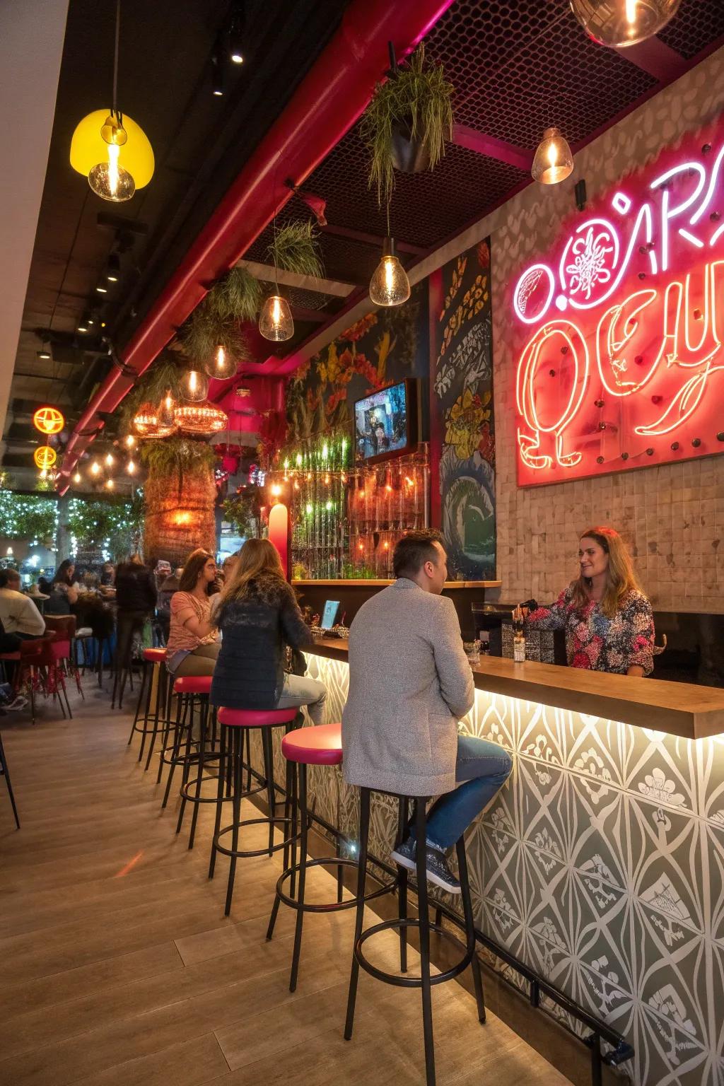 Liven up communal areas with a playful ray panel.