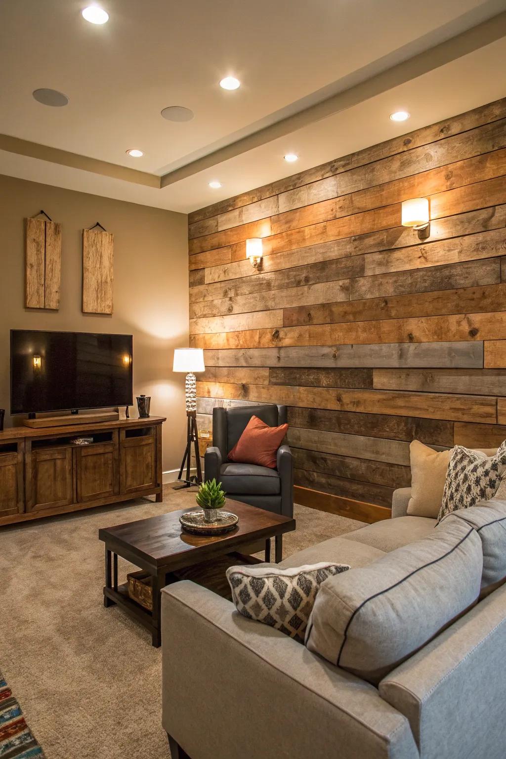 A striking focal wall that draws attention.