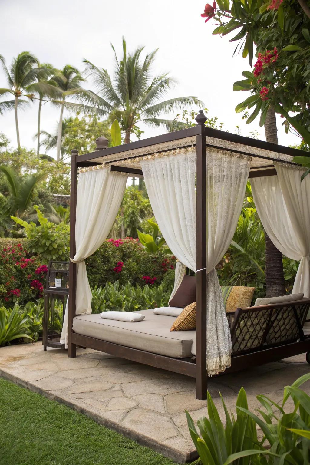 Recliners provide a luxurious escape in your own backyard.
