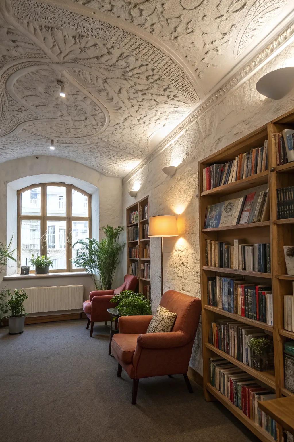 Textured Ceilings for an Added Dimension