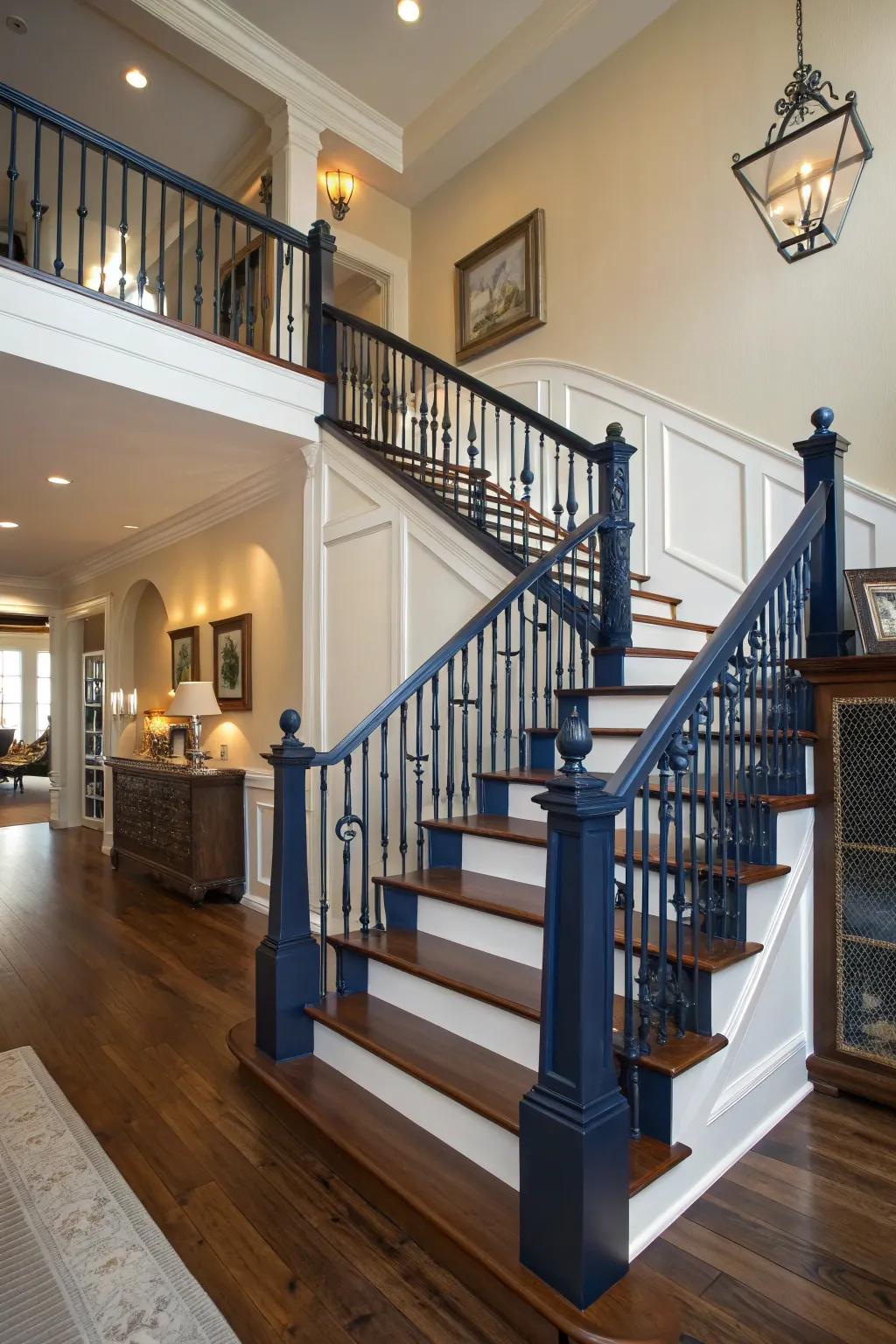 Ocean blue delivers a serene and sophisticated touch.