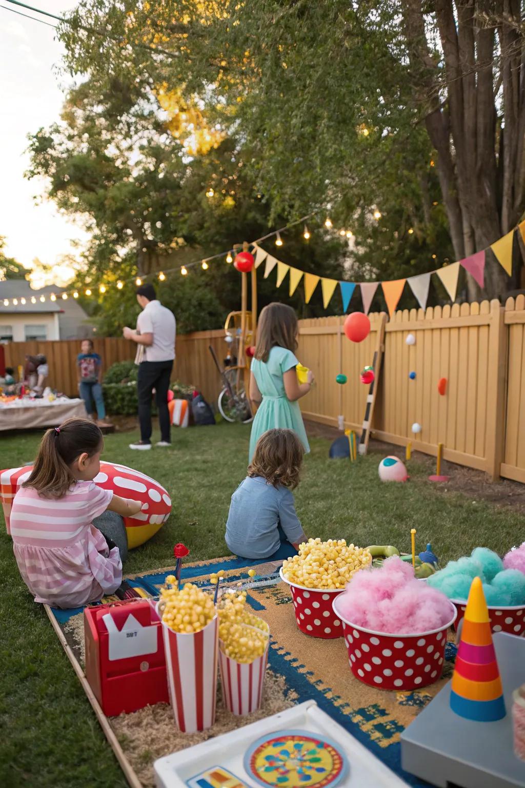 Relive earlier times using a festive display.