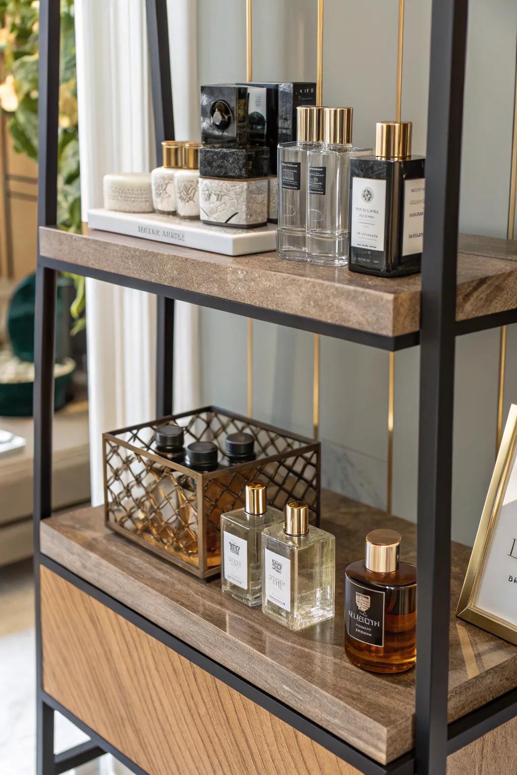 Blended textures inject refinement and dimension into your presentation.