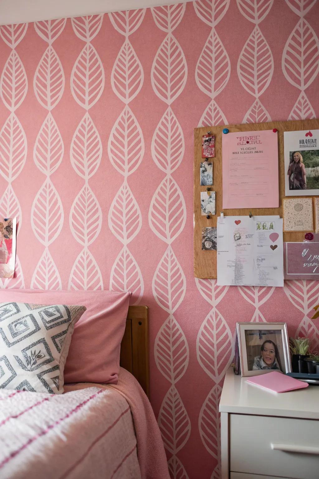 Adhesive wall designs offer a temporary yet fashionable update.