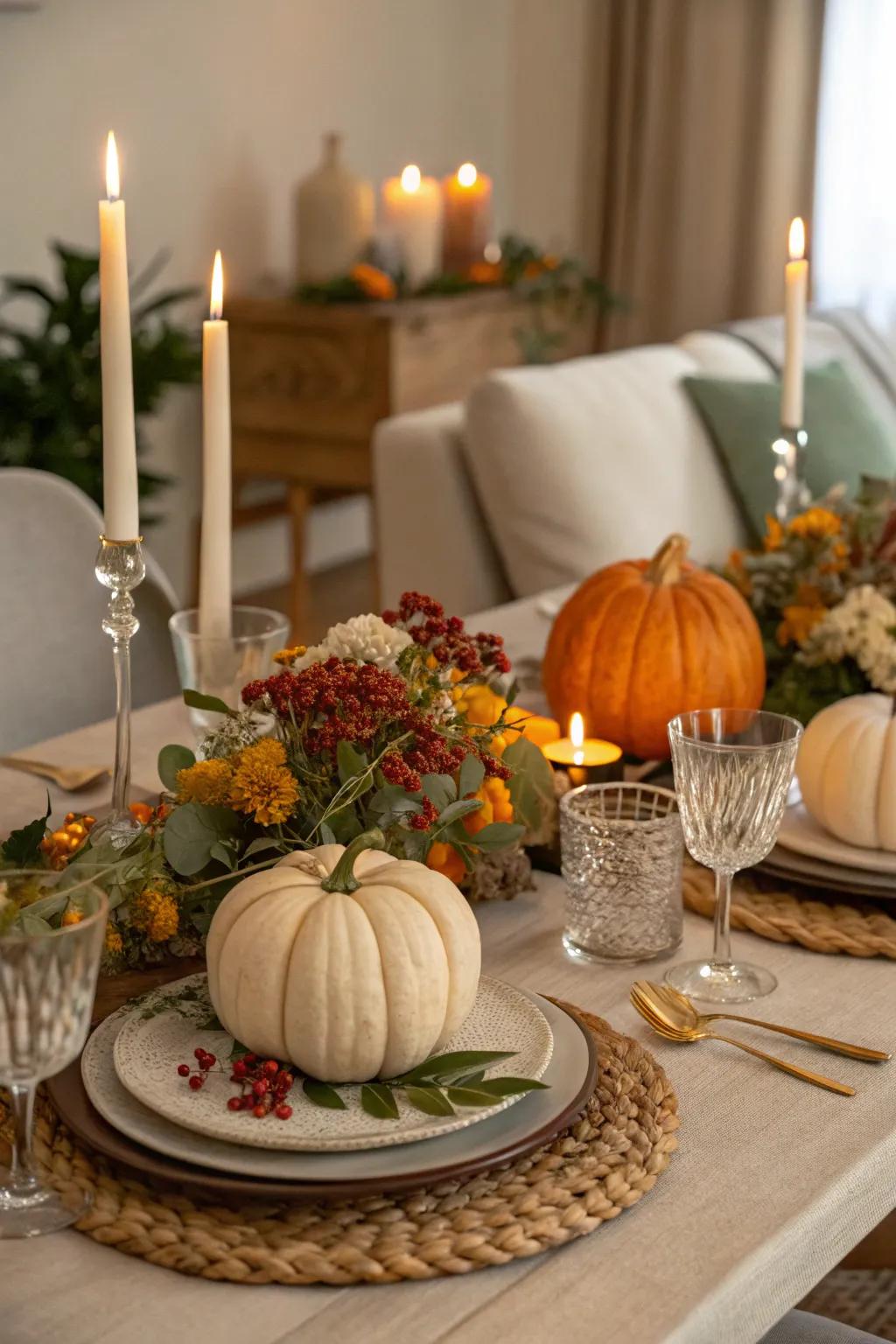 Celebrate the seasons using seasonal grandeur.
