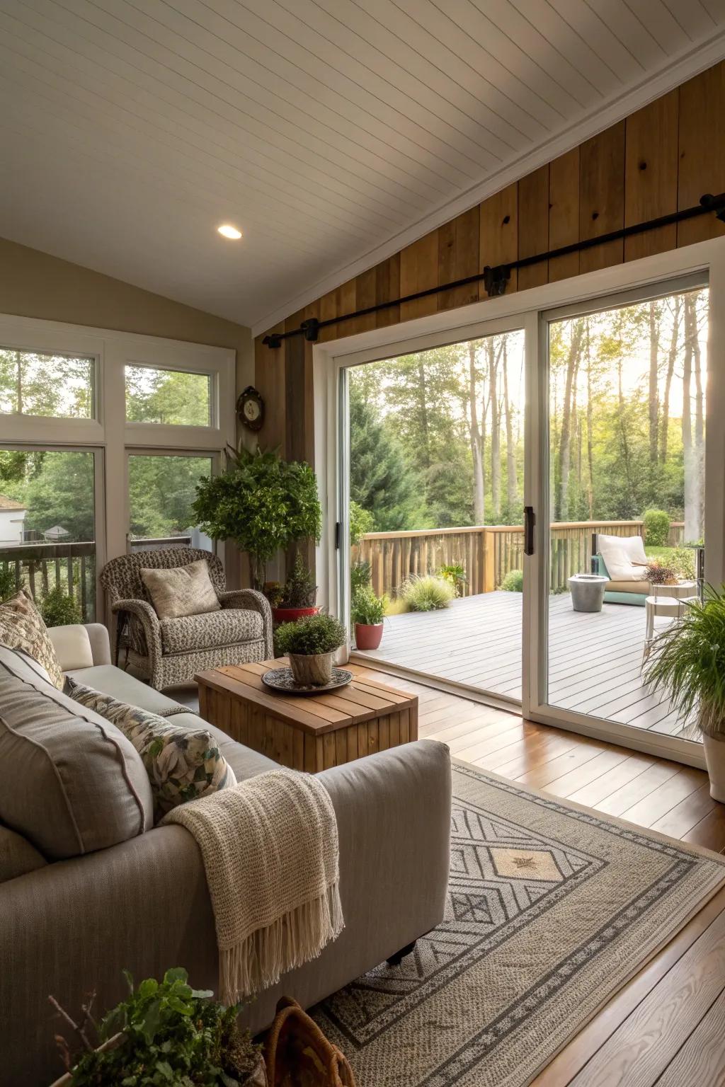 Blurring the boundaries between indoor and outdoor environments.