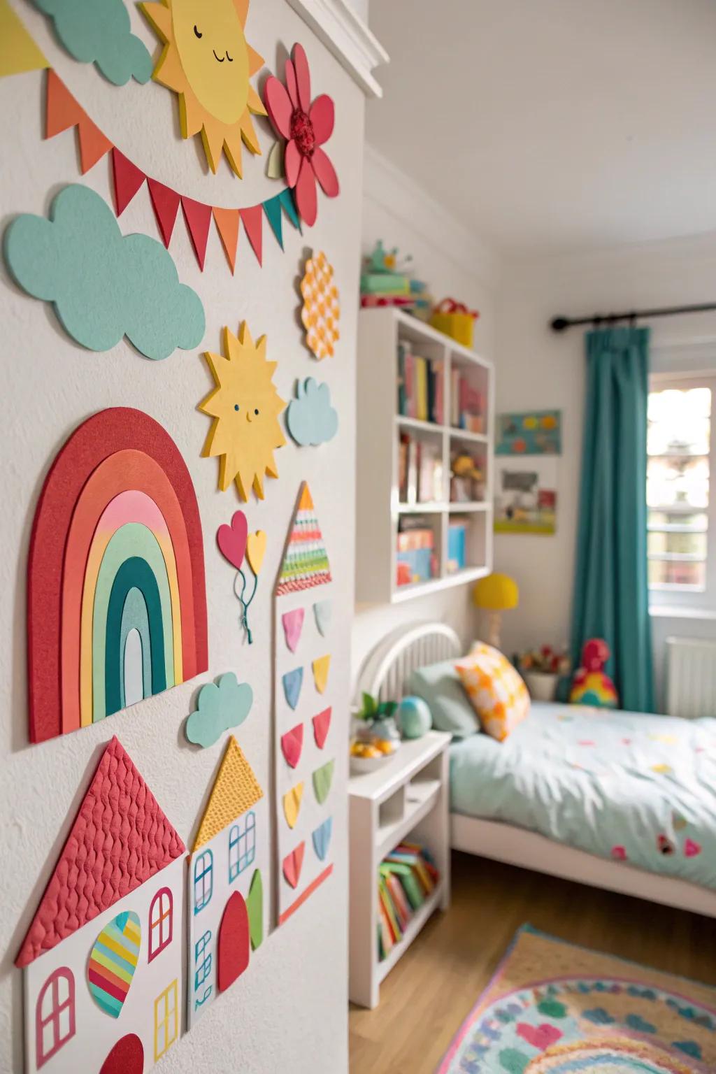 Get artistic with layered paper pop art.