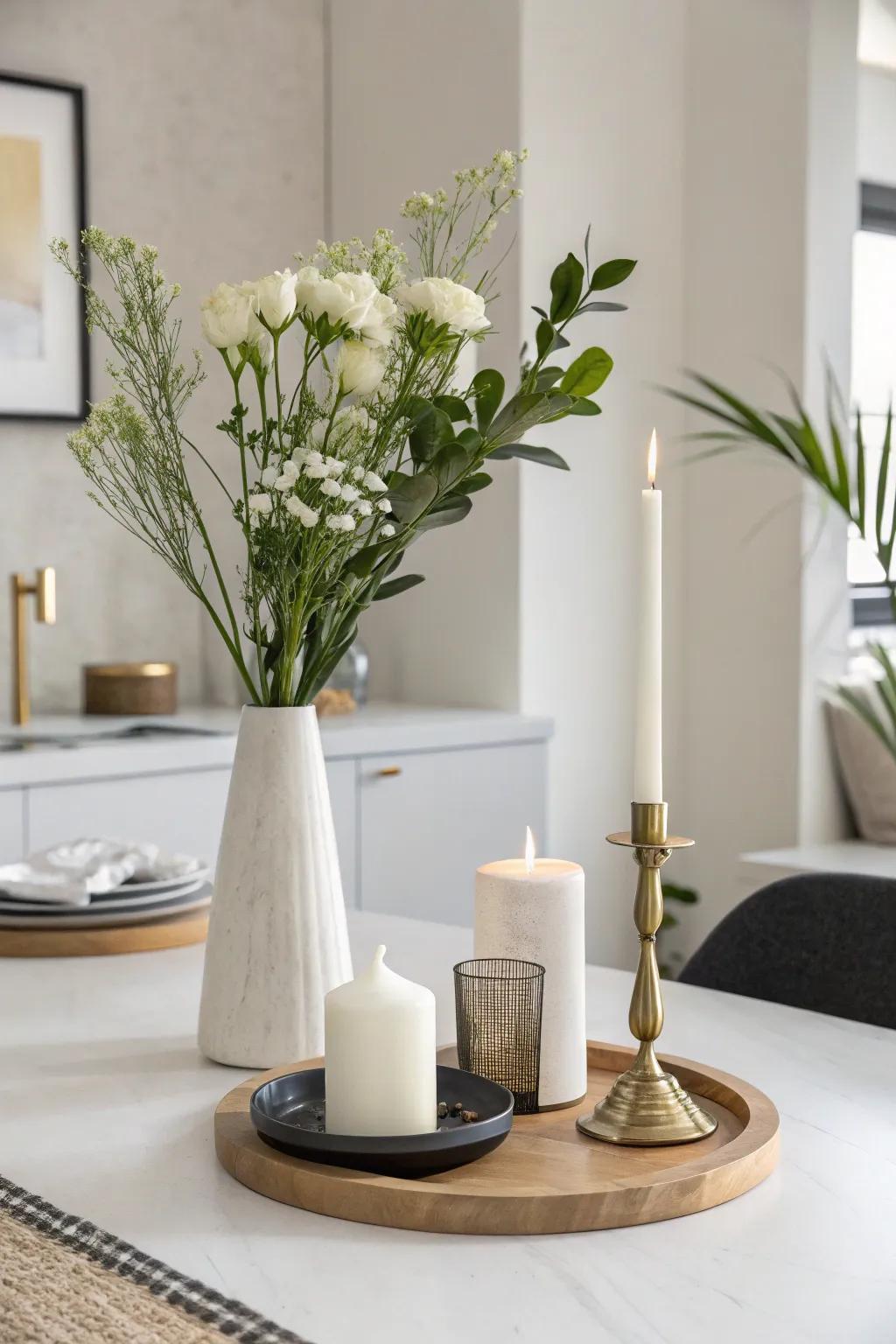 Minimalist displays make a statement that's both bold and intentional.