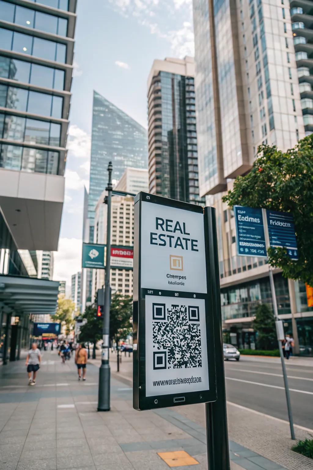 Instant access to property information with scan code markers.
