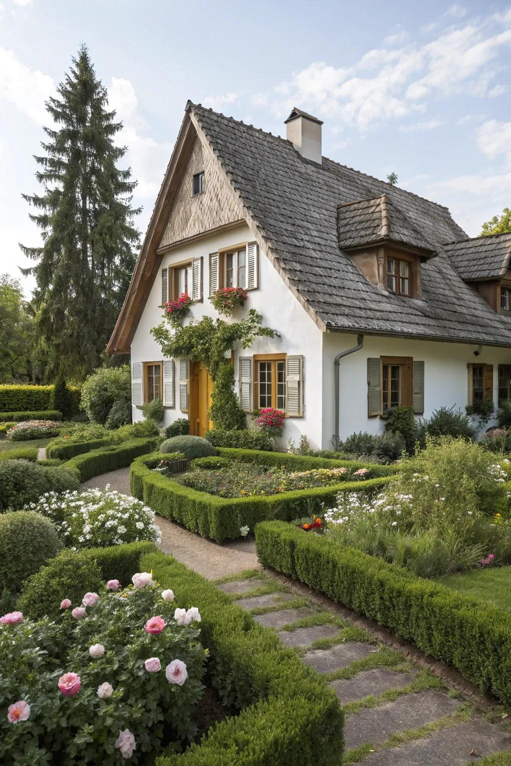 Gable roofs offer classic charm with practical benefits.