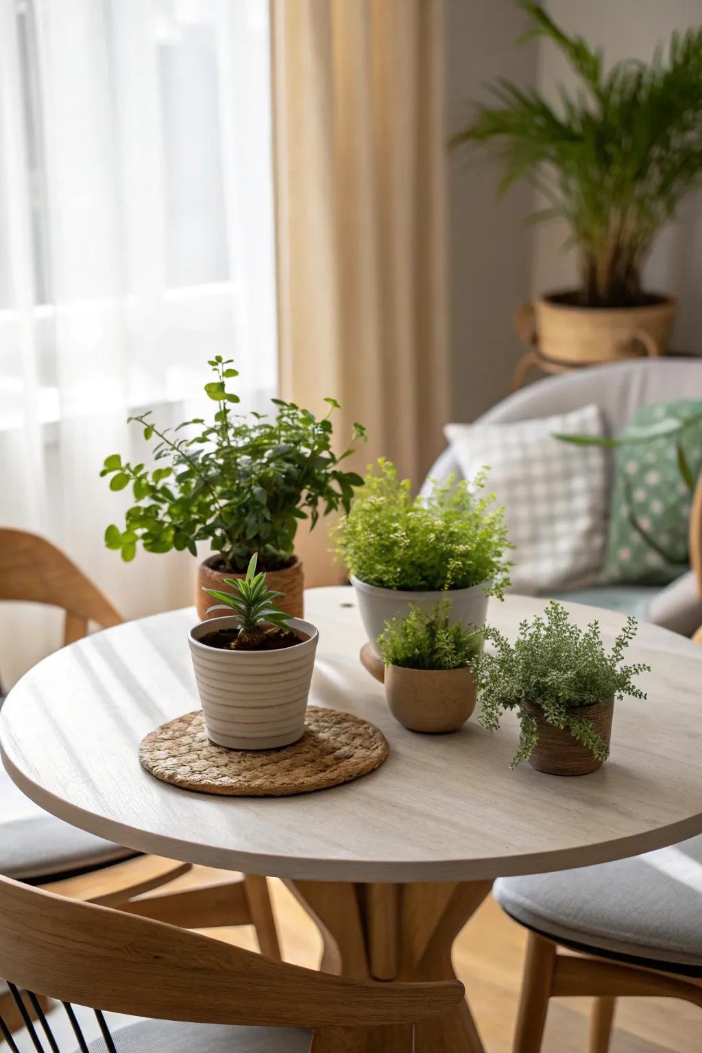 Organic components introduce freshness and vitality.