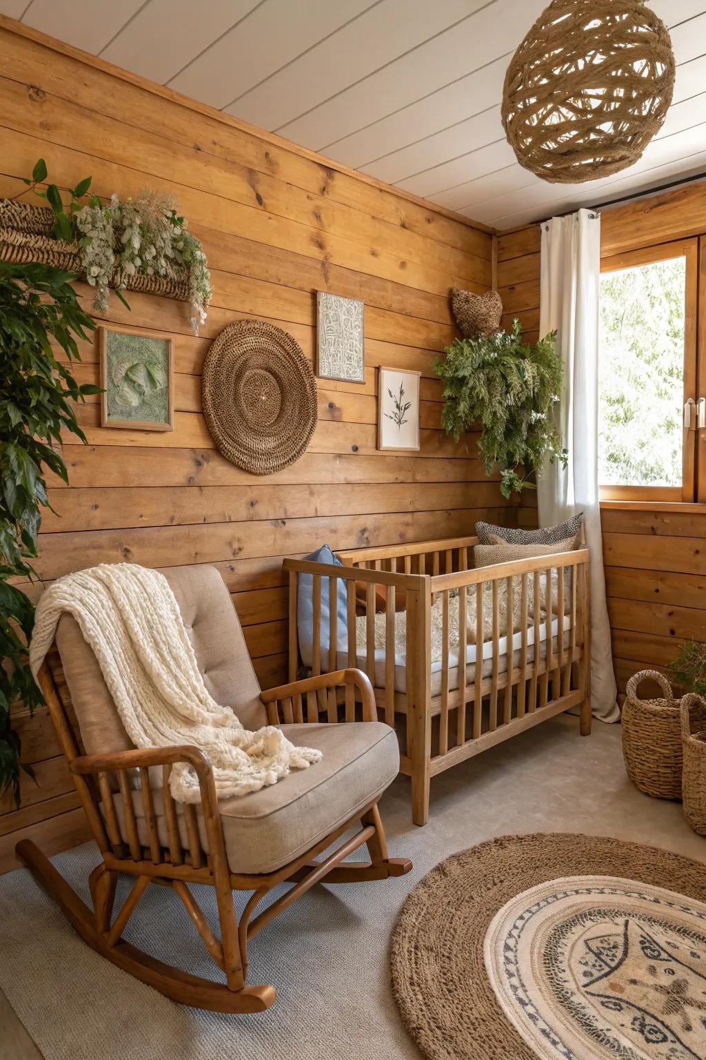 Timber wall cladding brings in country charm.