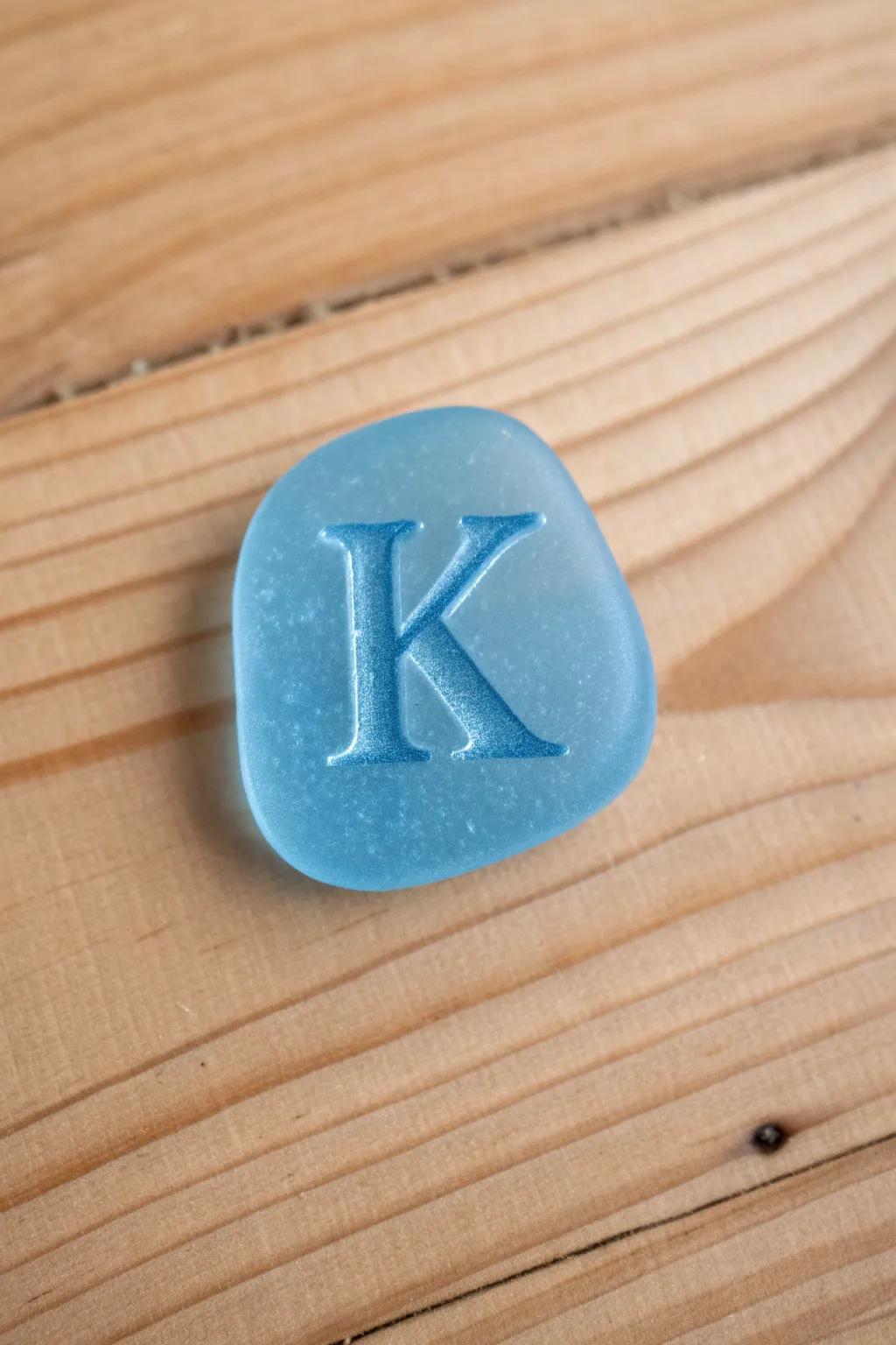 Sea glass letters add a personal touch to any decor.