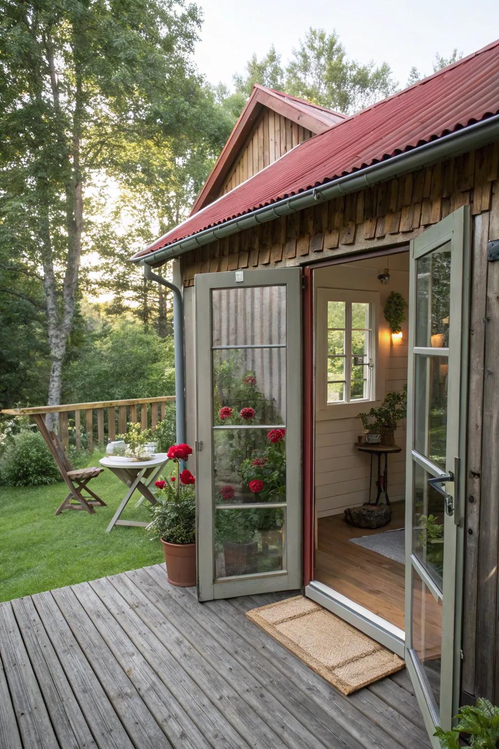 Blending indoor and outdoor areas makes a space feel larger and more connected to nature.