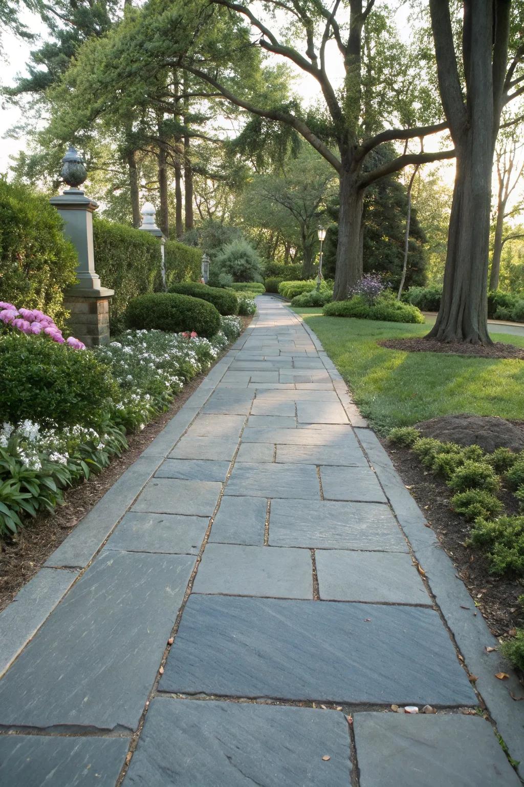 Elegant slate stone adds sophistication to your home.