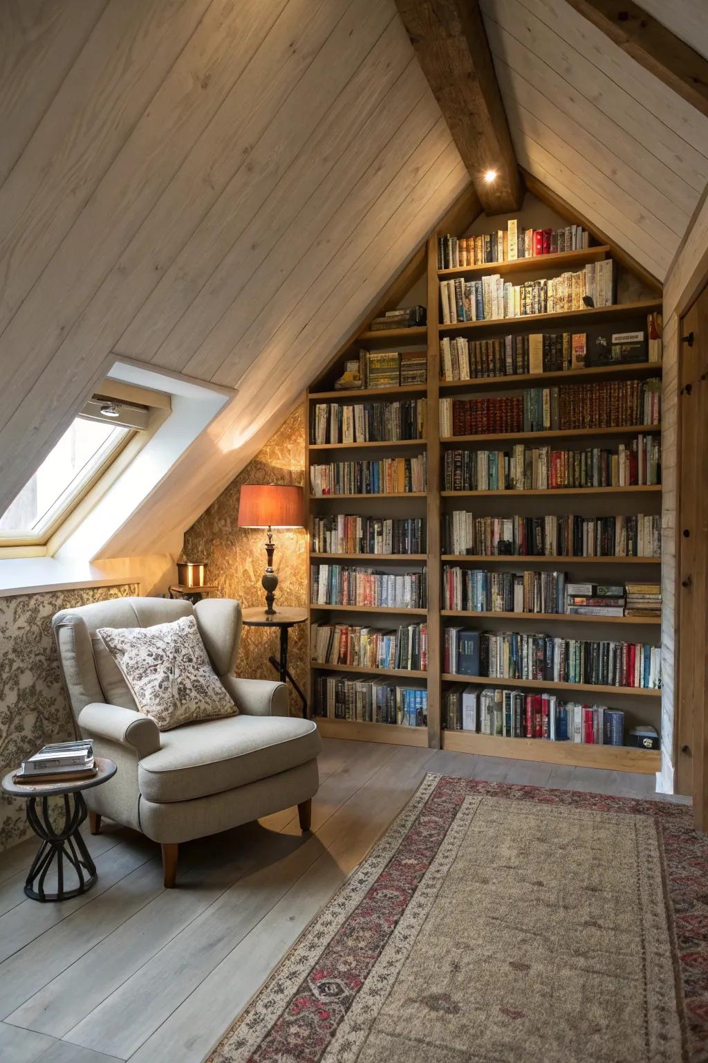 Turn your attic into a functional space with tailored storage.