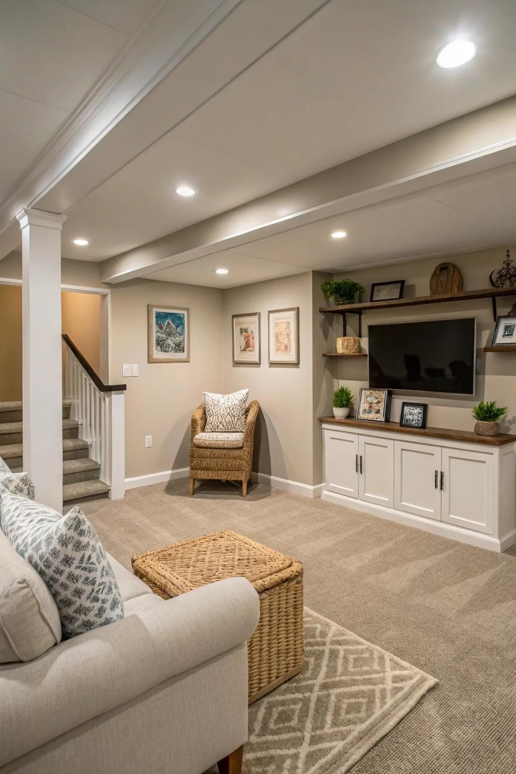A minimalist style helps spaces feel bright and spacious.
