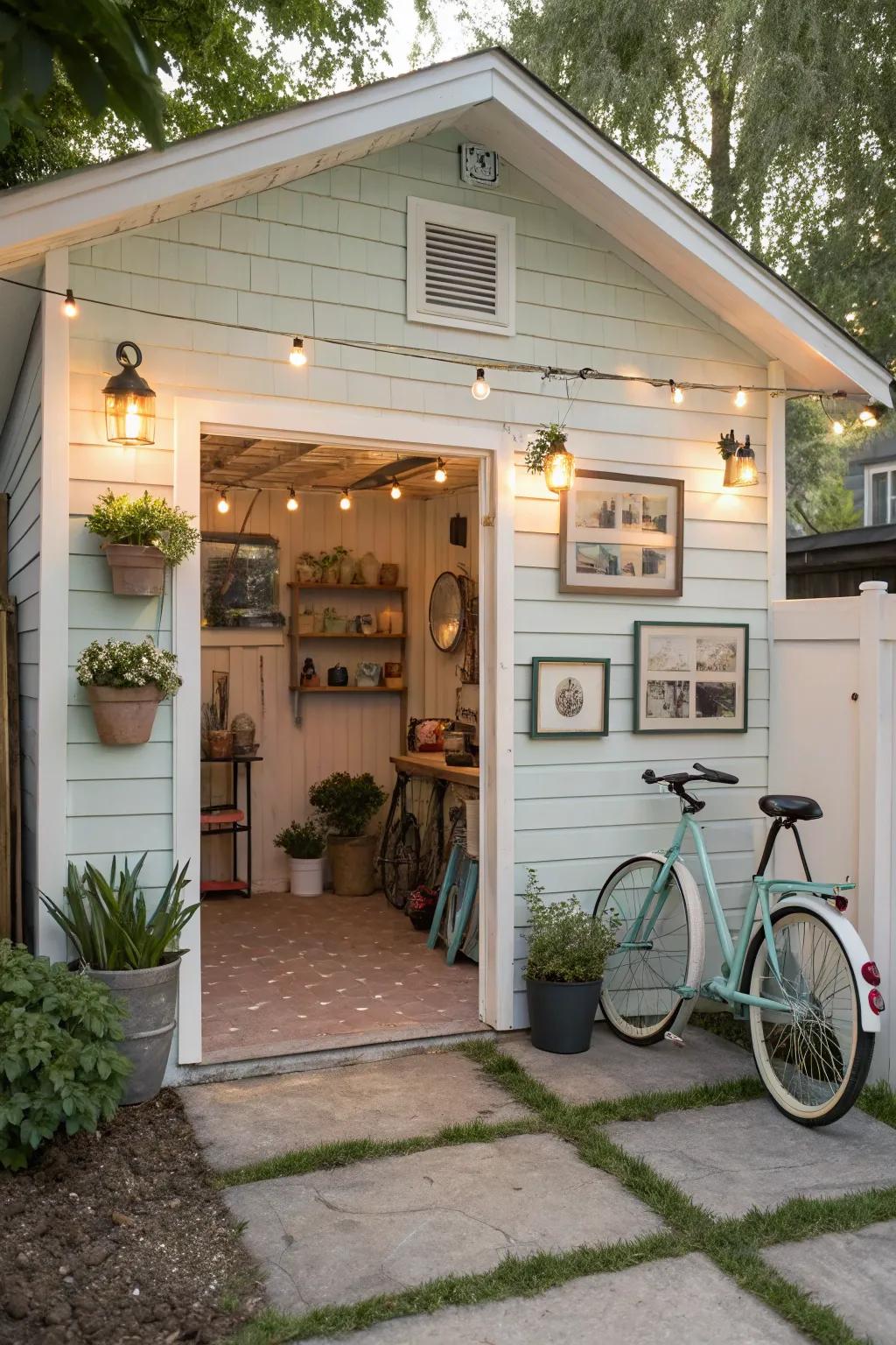 Decorative touches can turn a practical garage into a stylish escape.