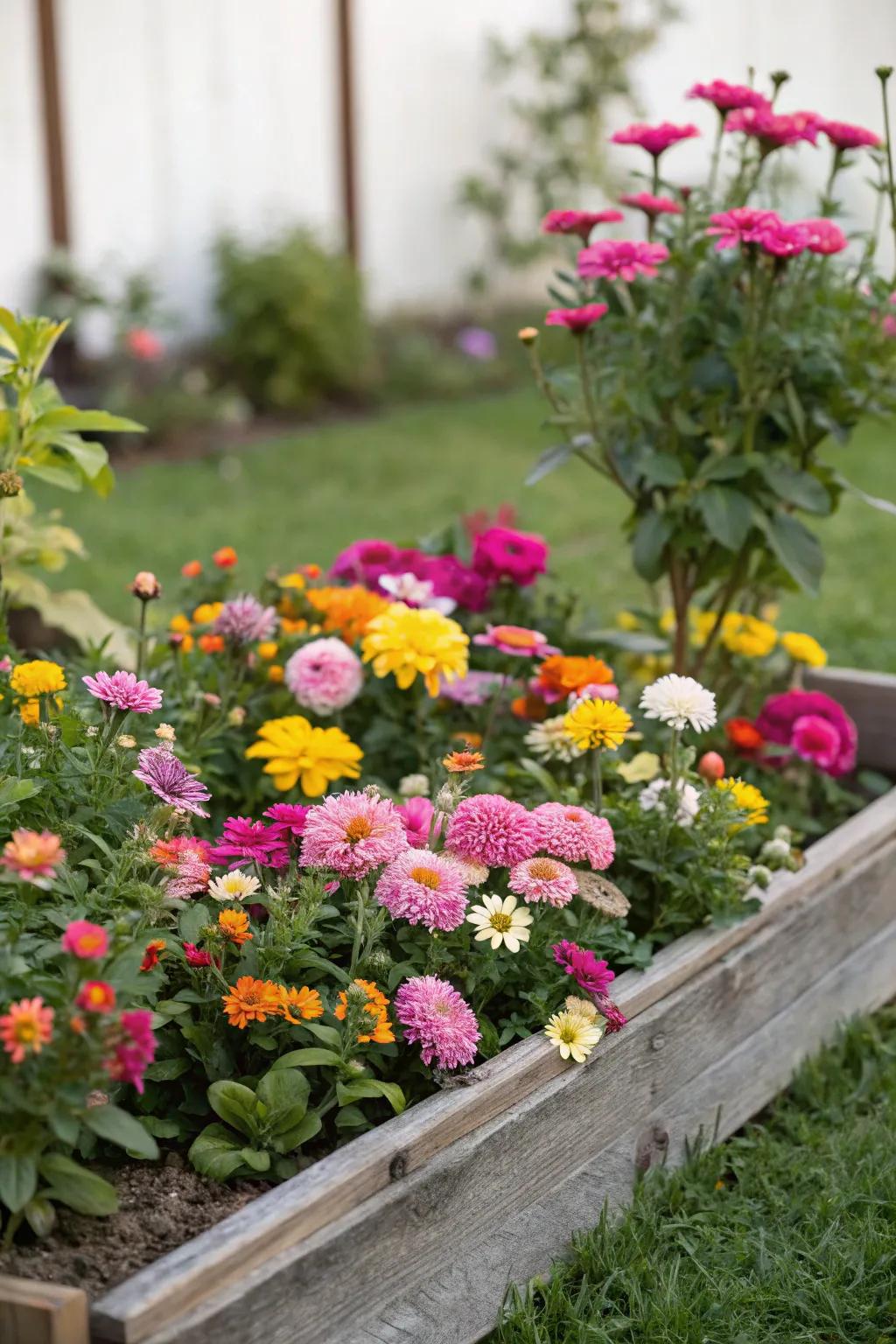 Bright flowers contribute liveliness and joy to every garden setting.