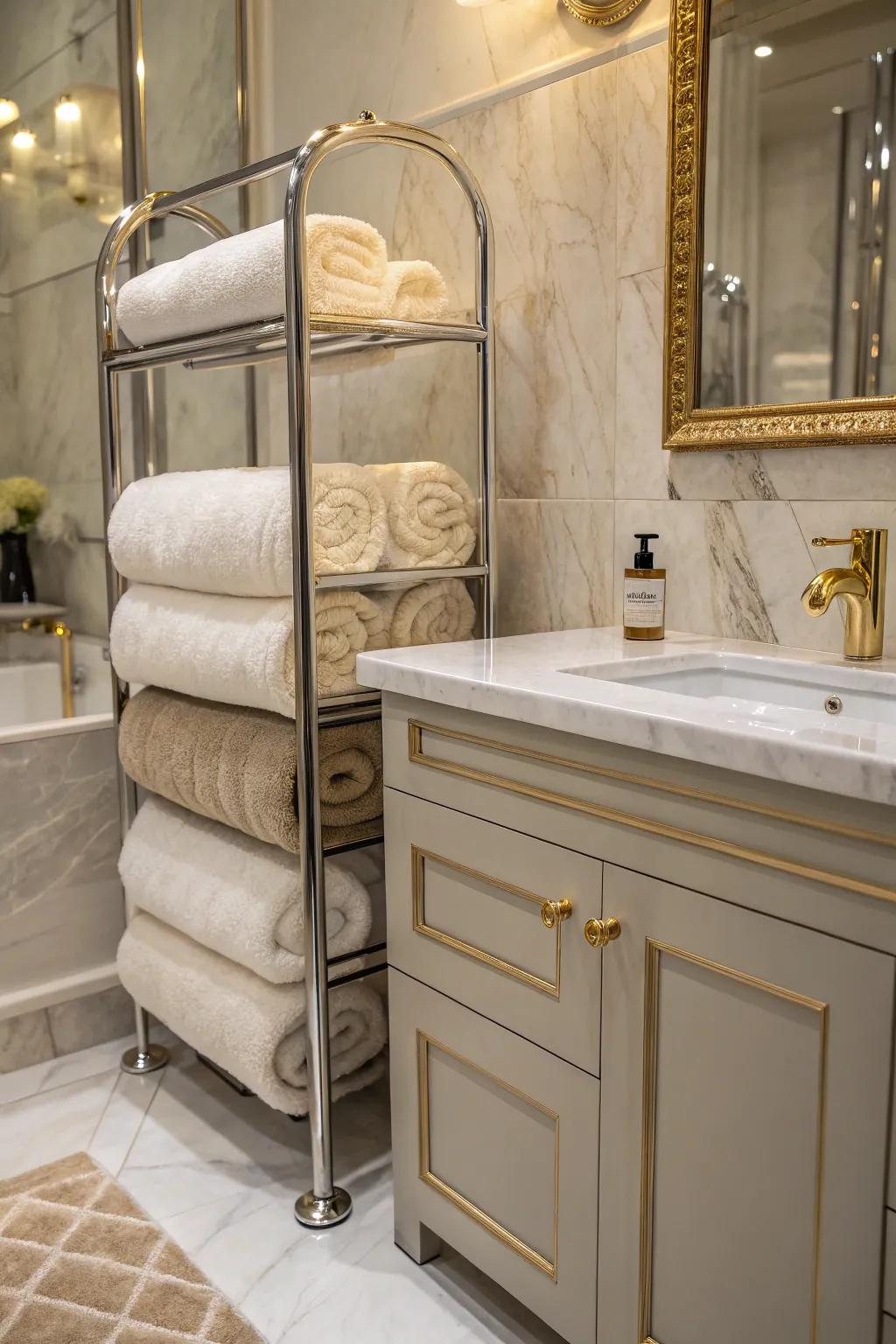 Luxurious towels are an easy way to improve the bathing experience.