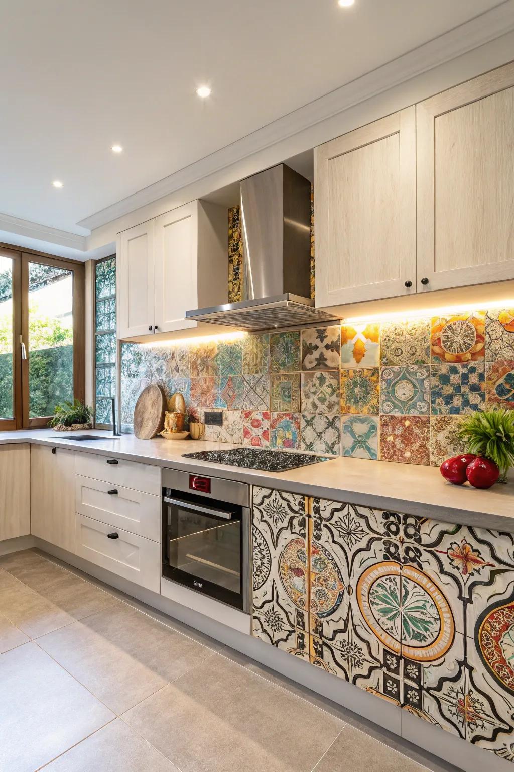 Unique art pieces add individuality to your kitchen.