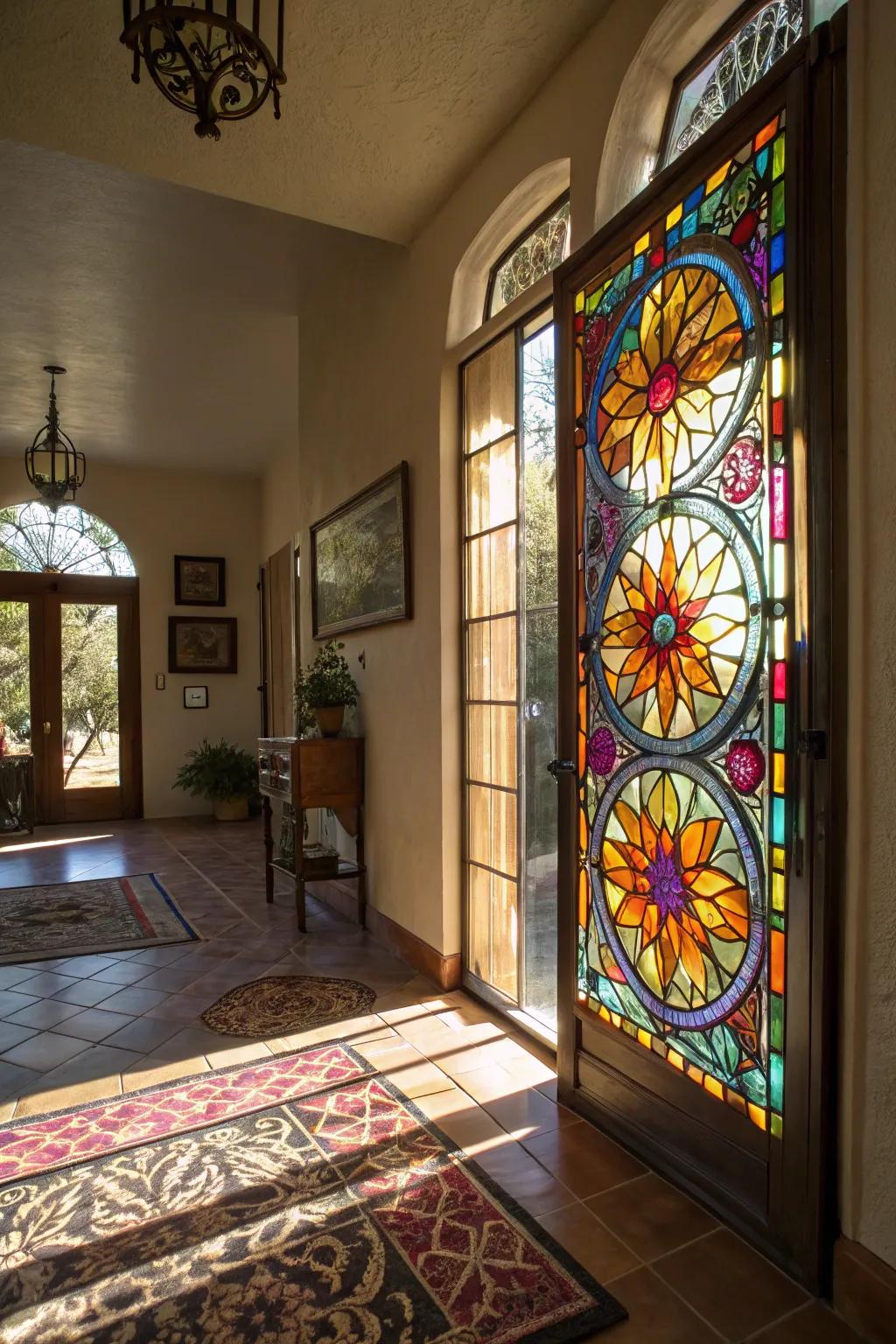Timeless elegance with spectrum glass prisms.