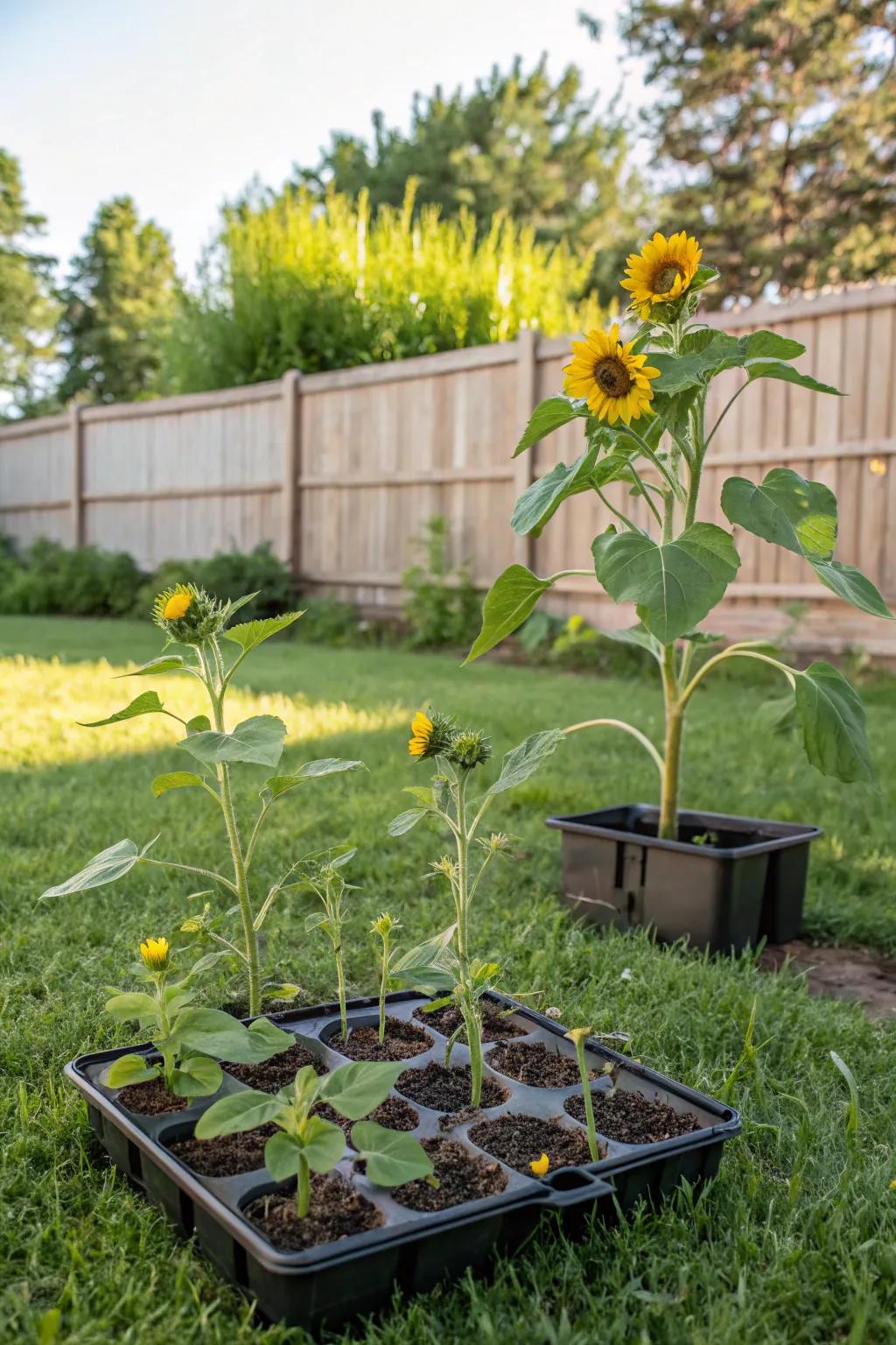Sunflower grow kit bringing nature to life.