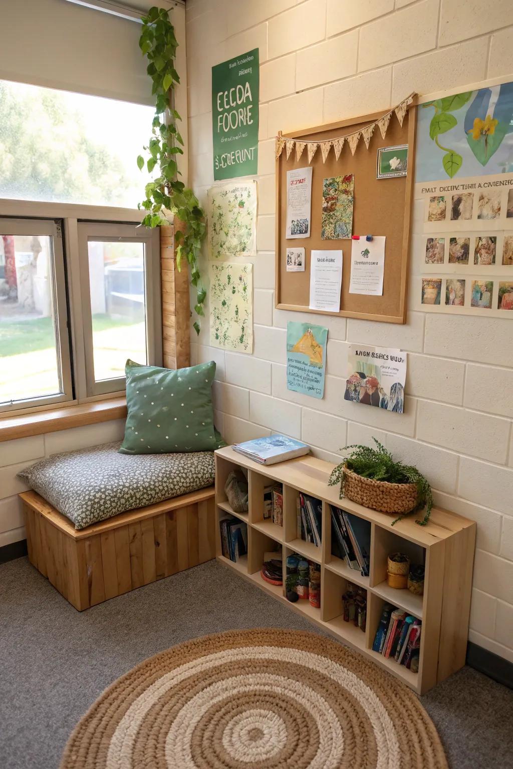 Sustainable elements contribute eco-friendly attraction to your spot.