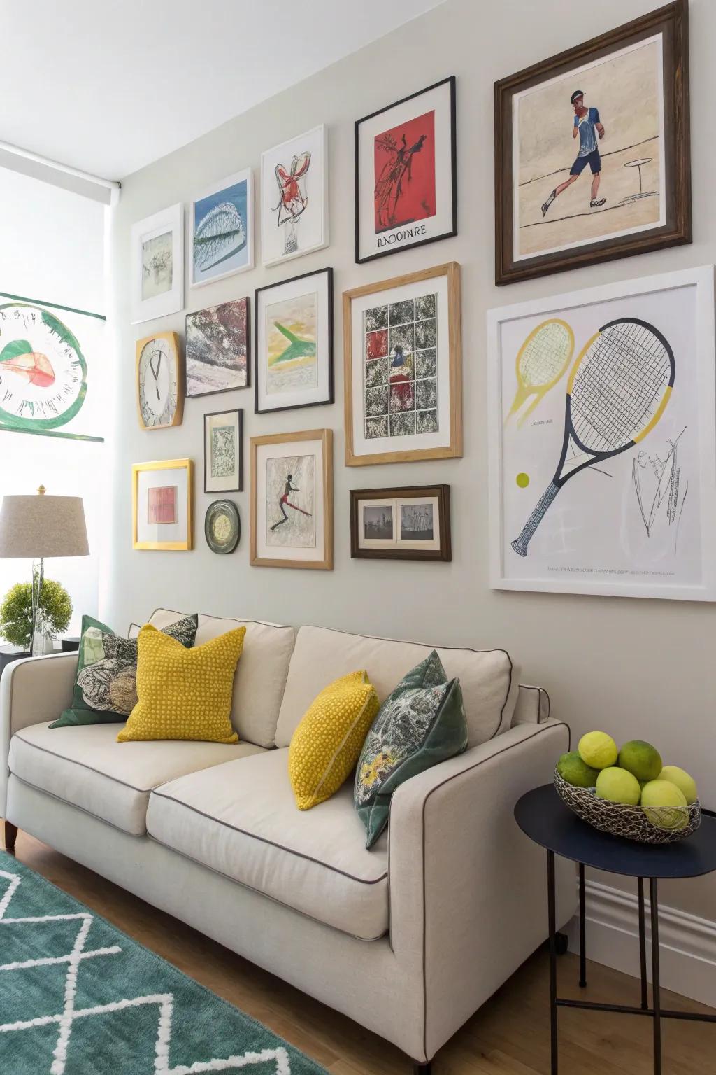 Showcase your ardor via athletic-themed artistry.