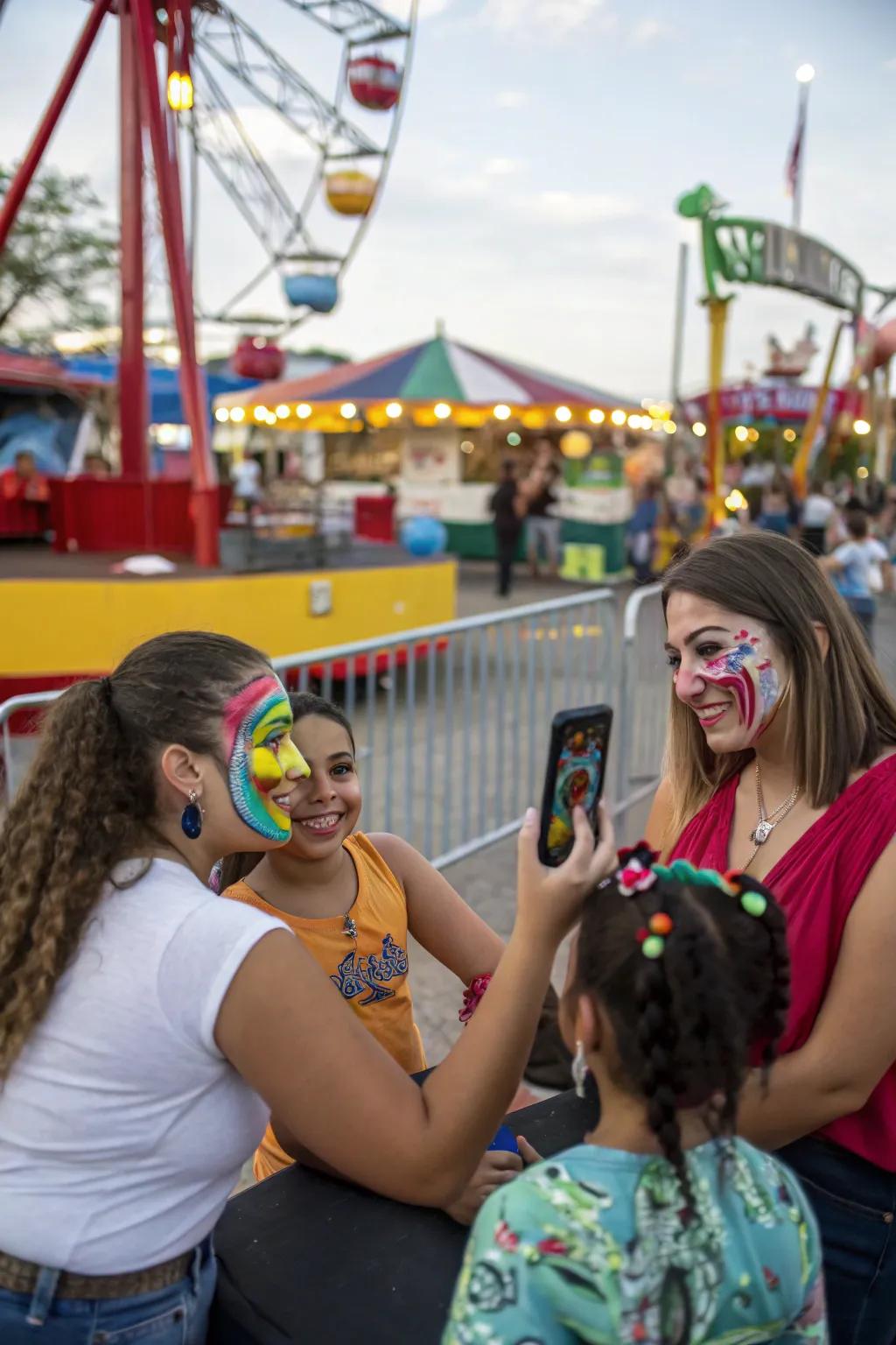 Facial artistry reveals everyone's playful disposition.