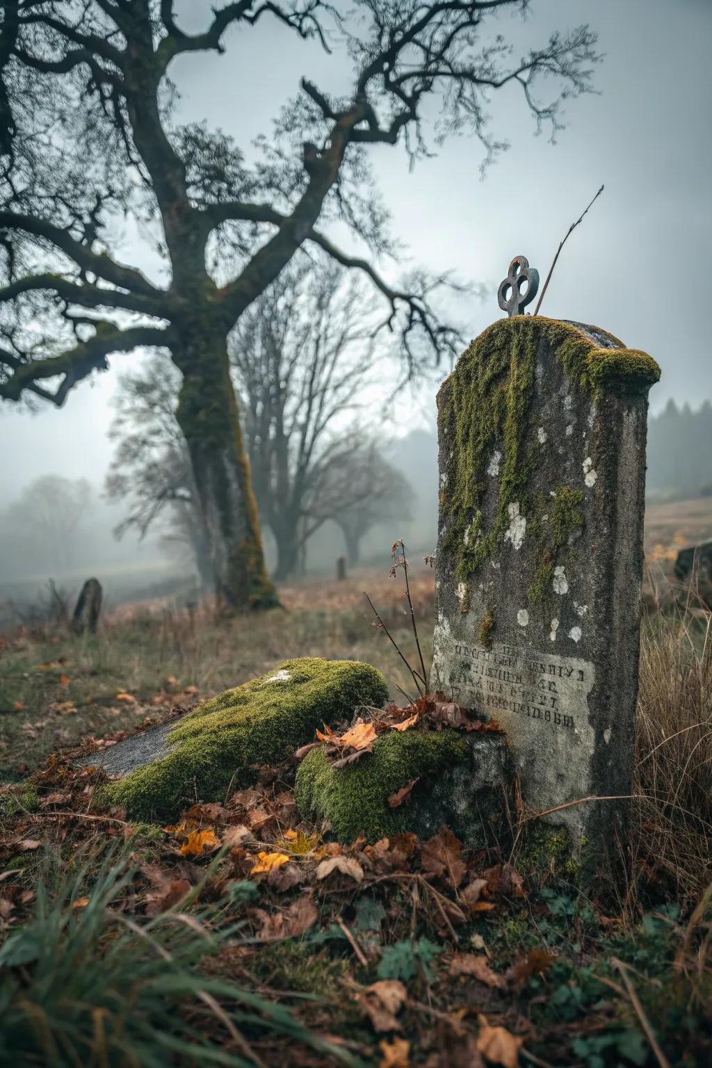 Moss and lichen add an authentic touch of age and nature.