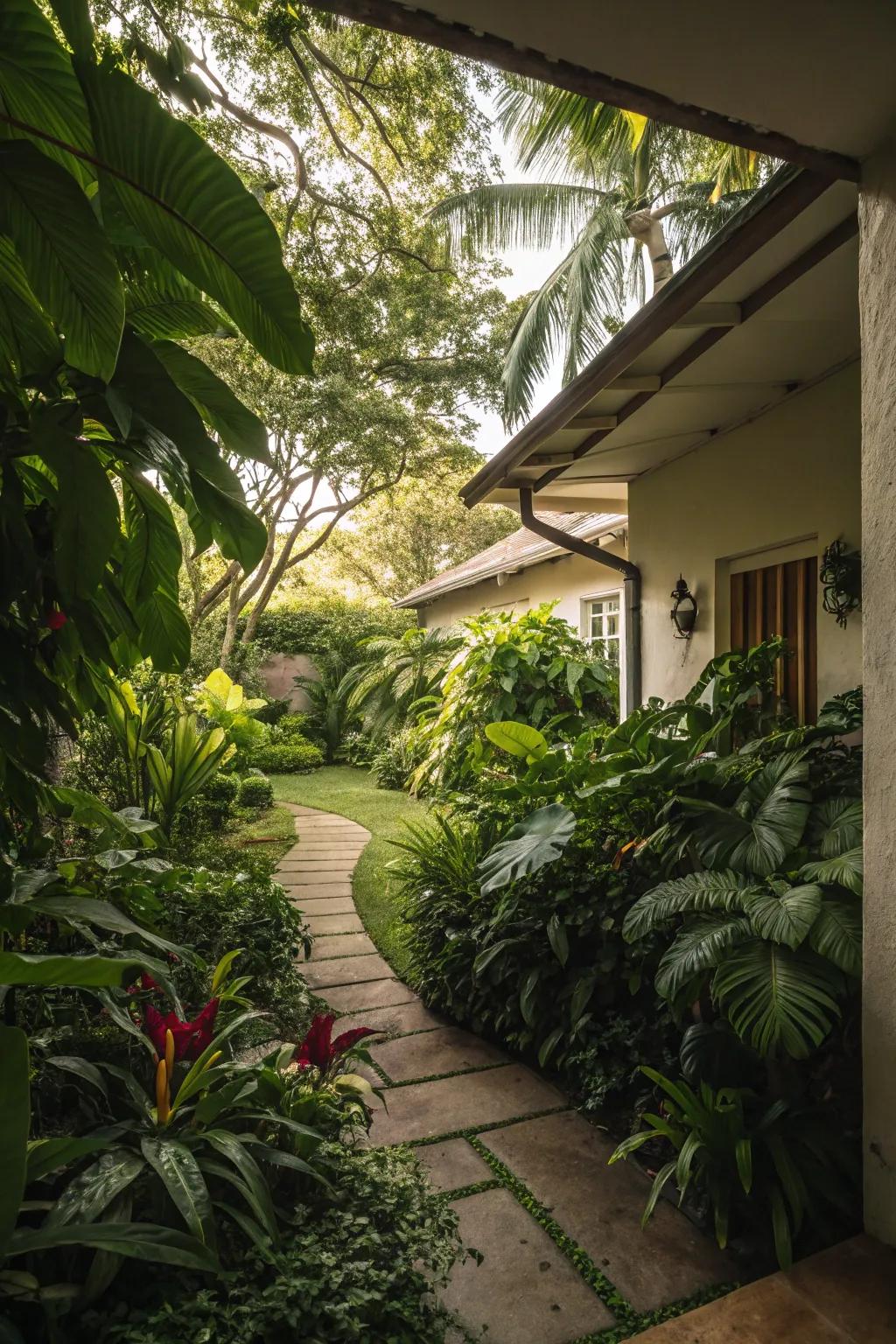Dense foliage fashions a secluded refuge in your backyard.