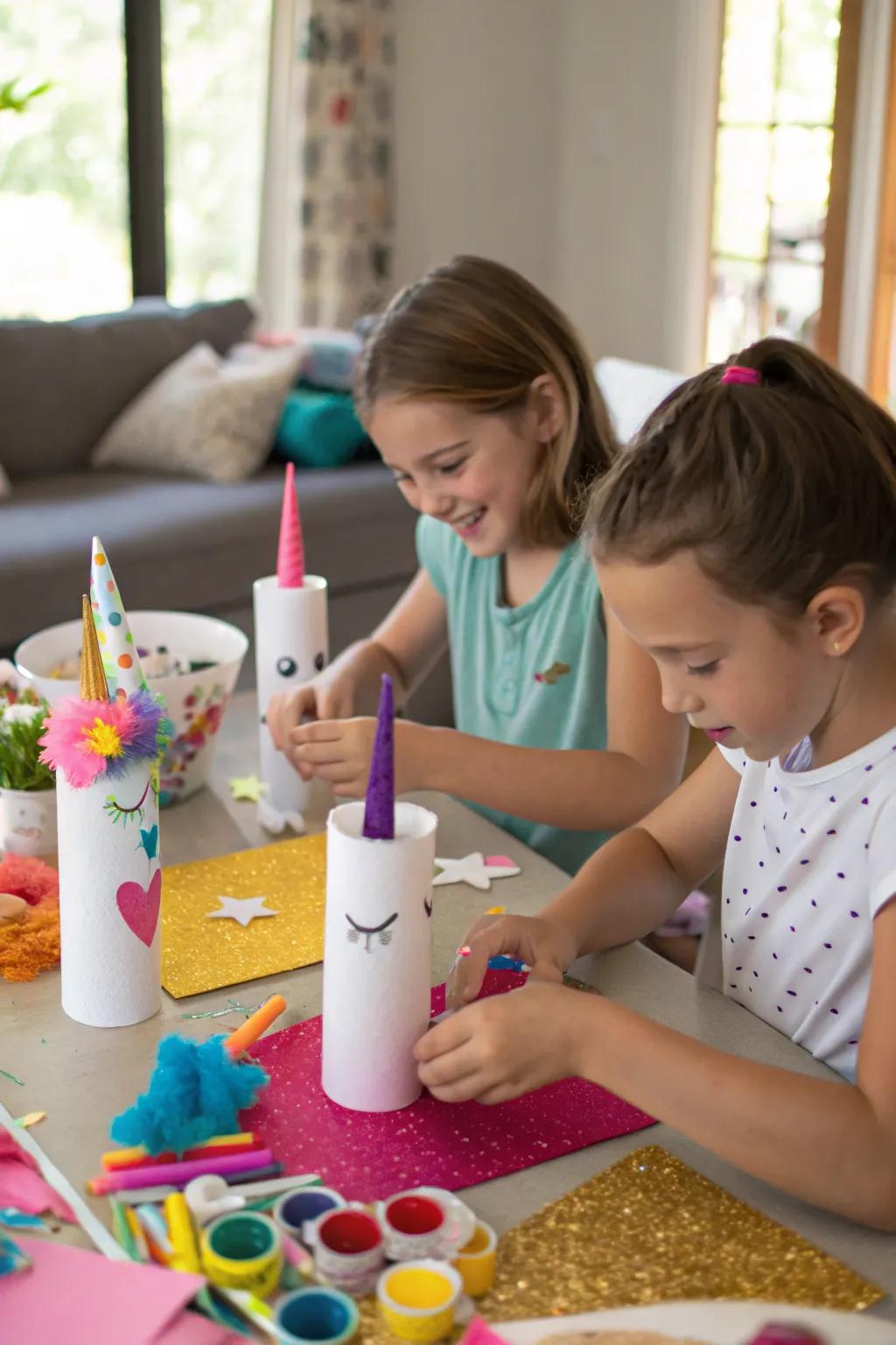 An artistic crafting depot for fashioning unicorns.