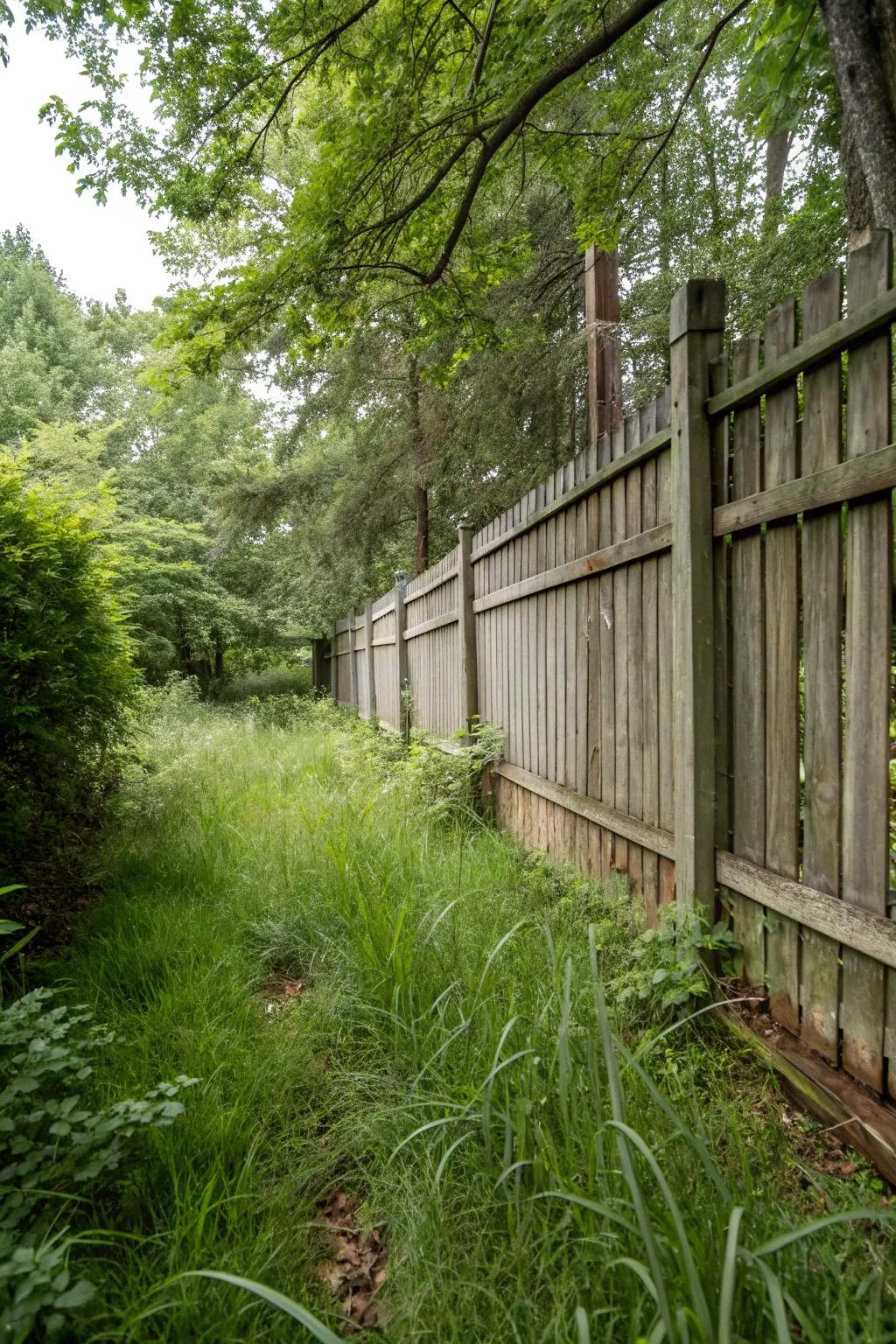 Thick panels offer the perfect privacy solution.