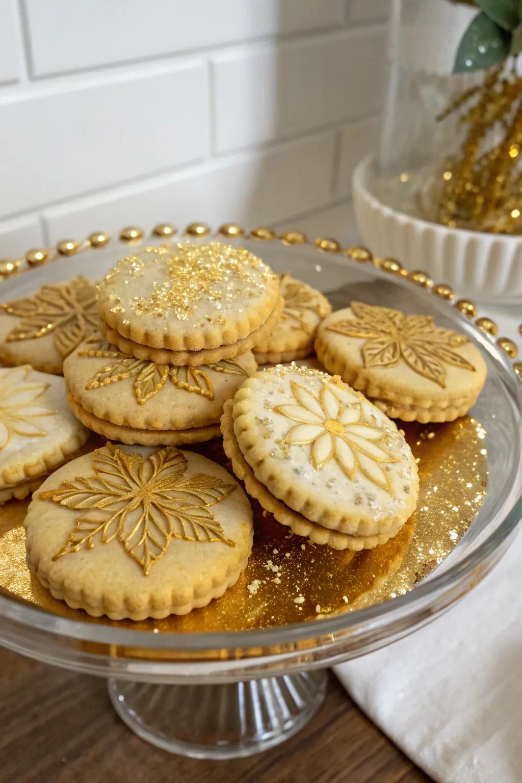 Gilded edges for a luxurious finish.