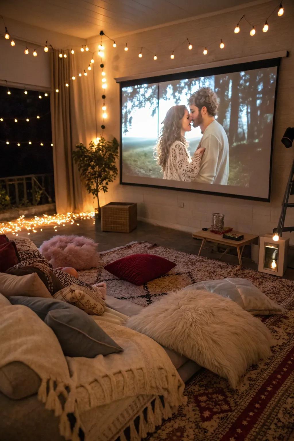 Unwind with a themed evening picture fest this Valentine's Day.