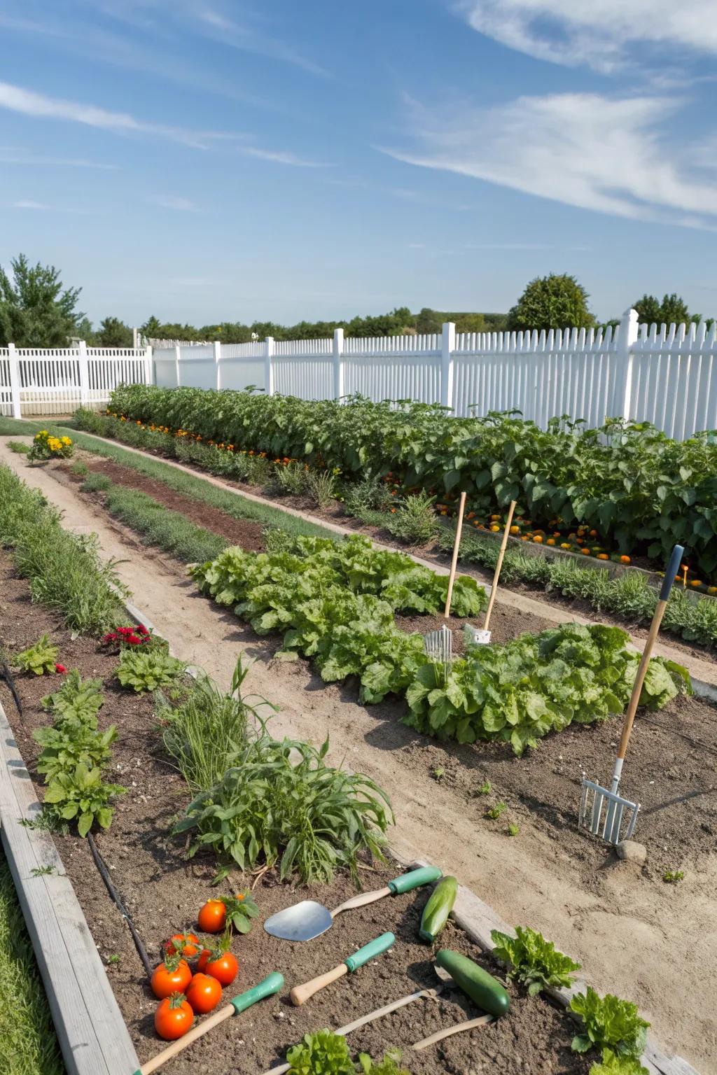 An accessible garden layout that paves the way for success.