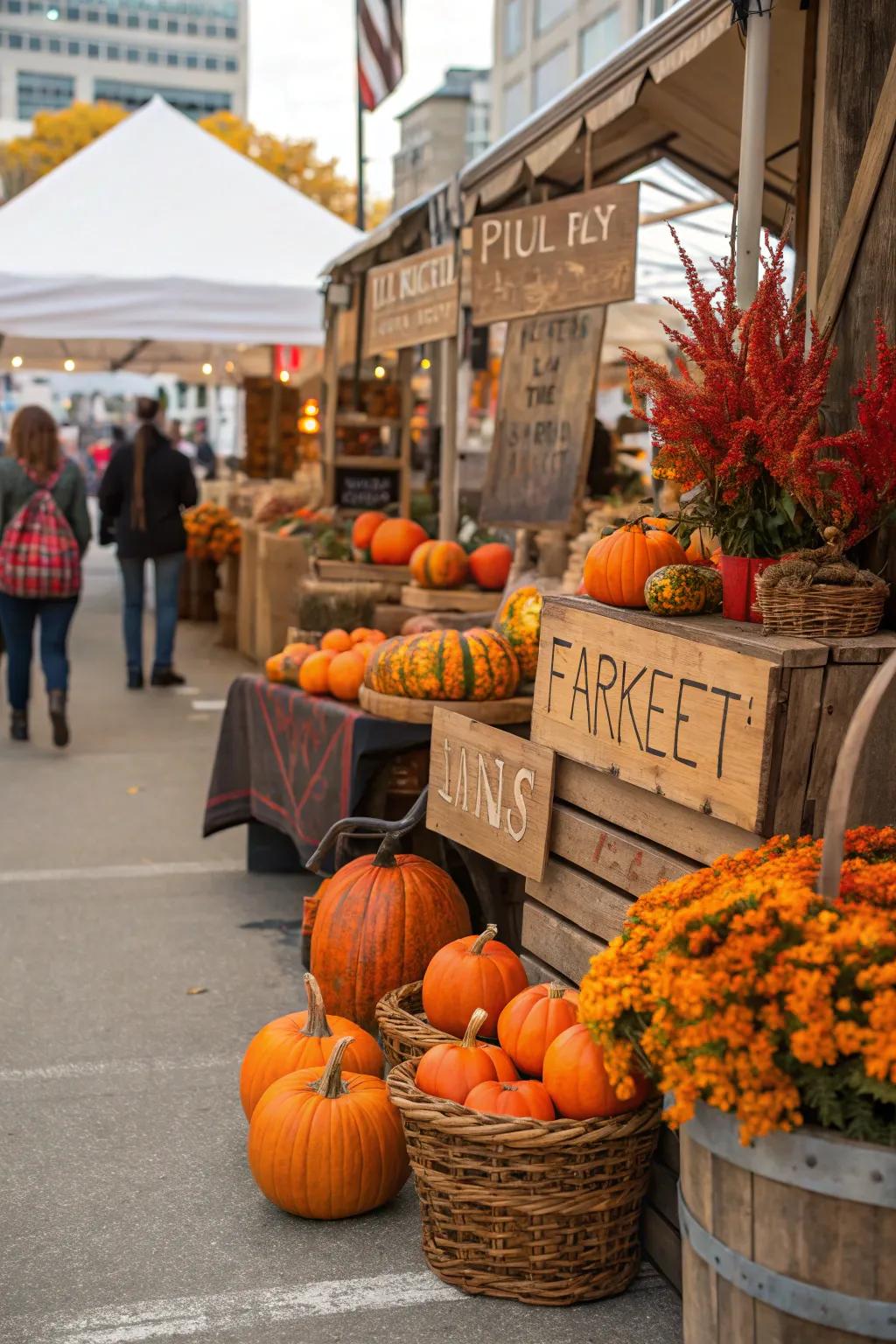 Seasonal decoration sustains your booth's freshness and appeal.
