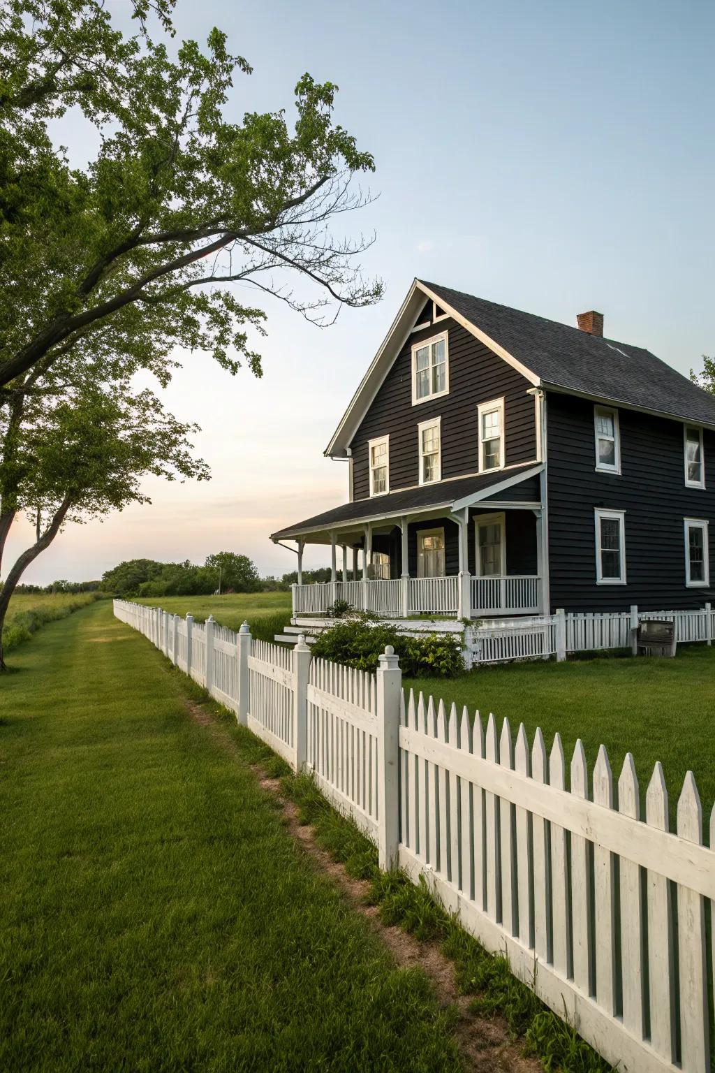 A black and white palette offers eternal sophistication.