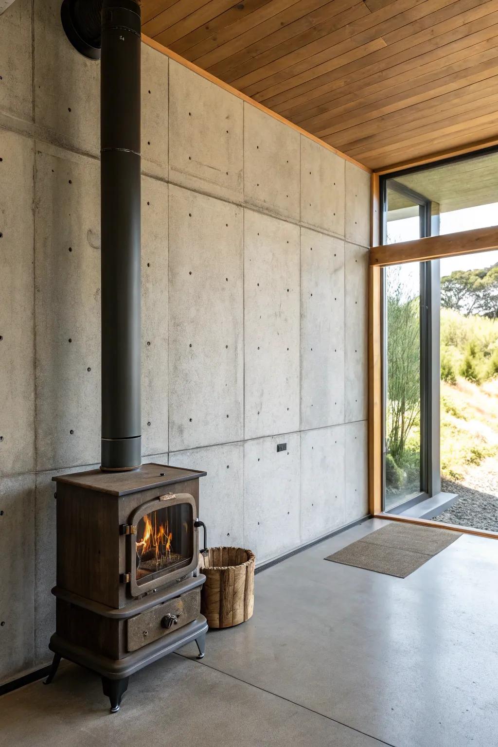 Concrete looks offer a modern, industrial feel.