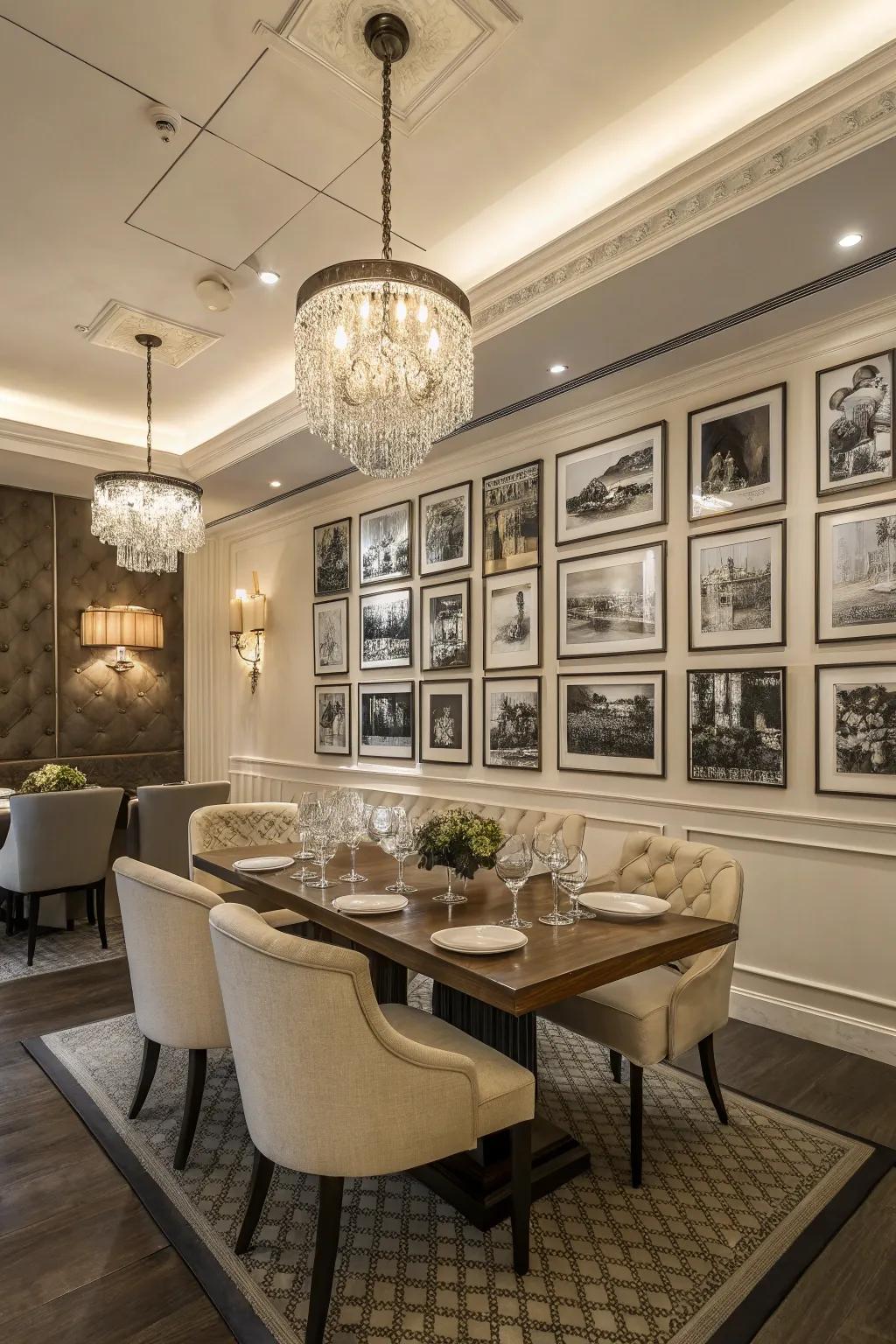 Single-color style brings ageless elegance to any wall.