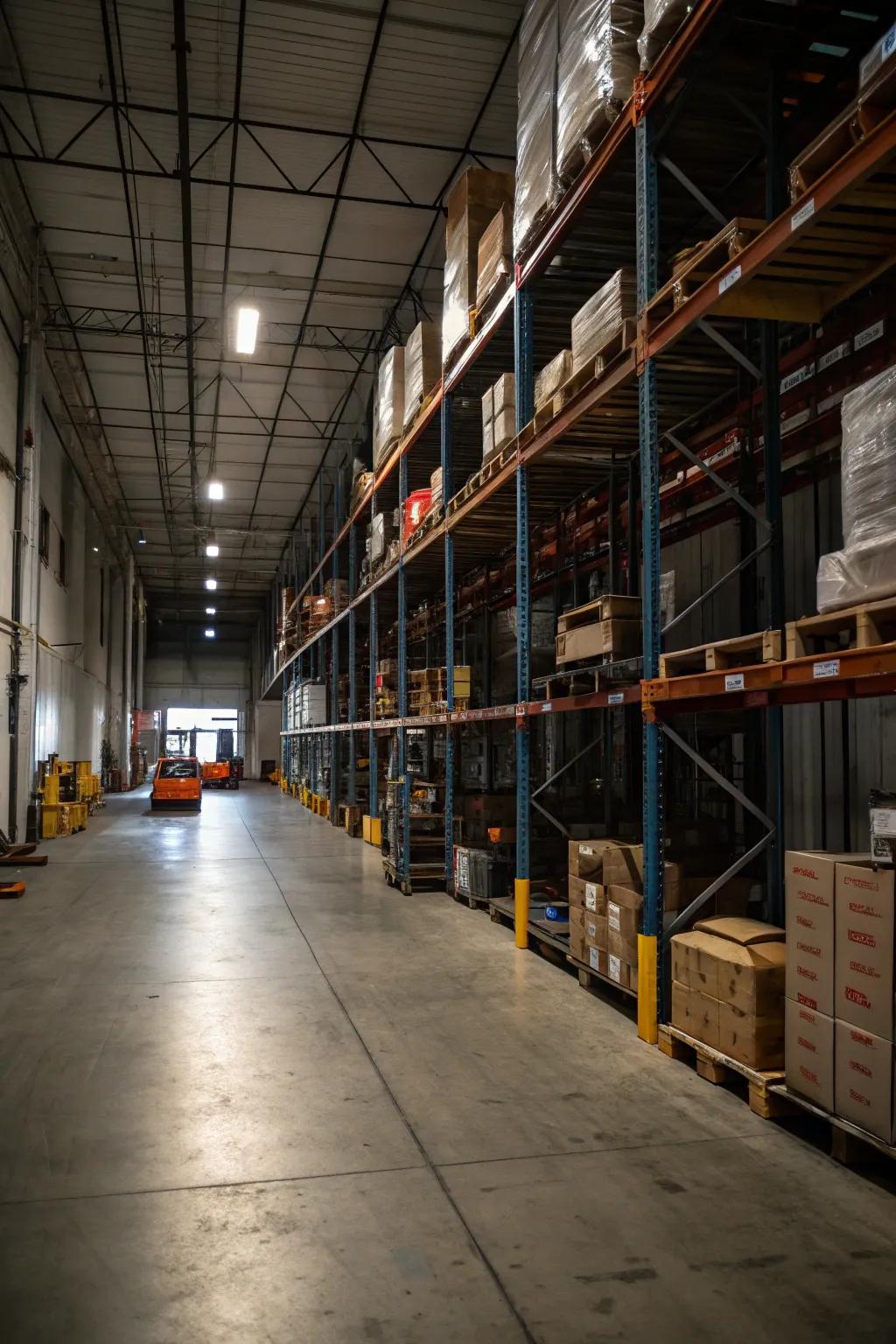 Top-down storage makes effective use of space rarely considered for less-used goods.