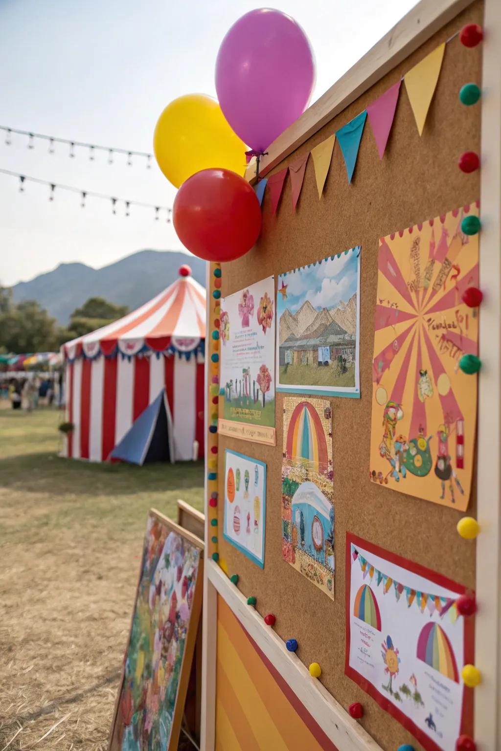 A gala-themed board to bring excitement and joy to the new academic year.