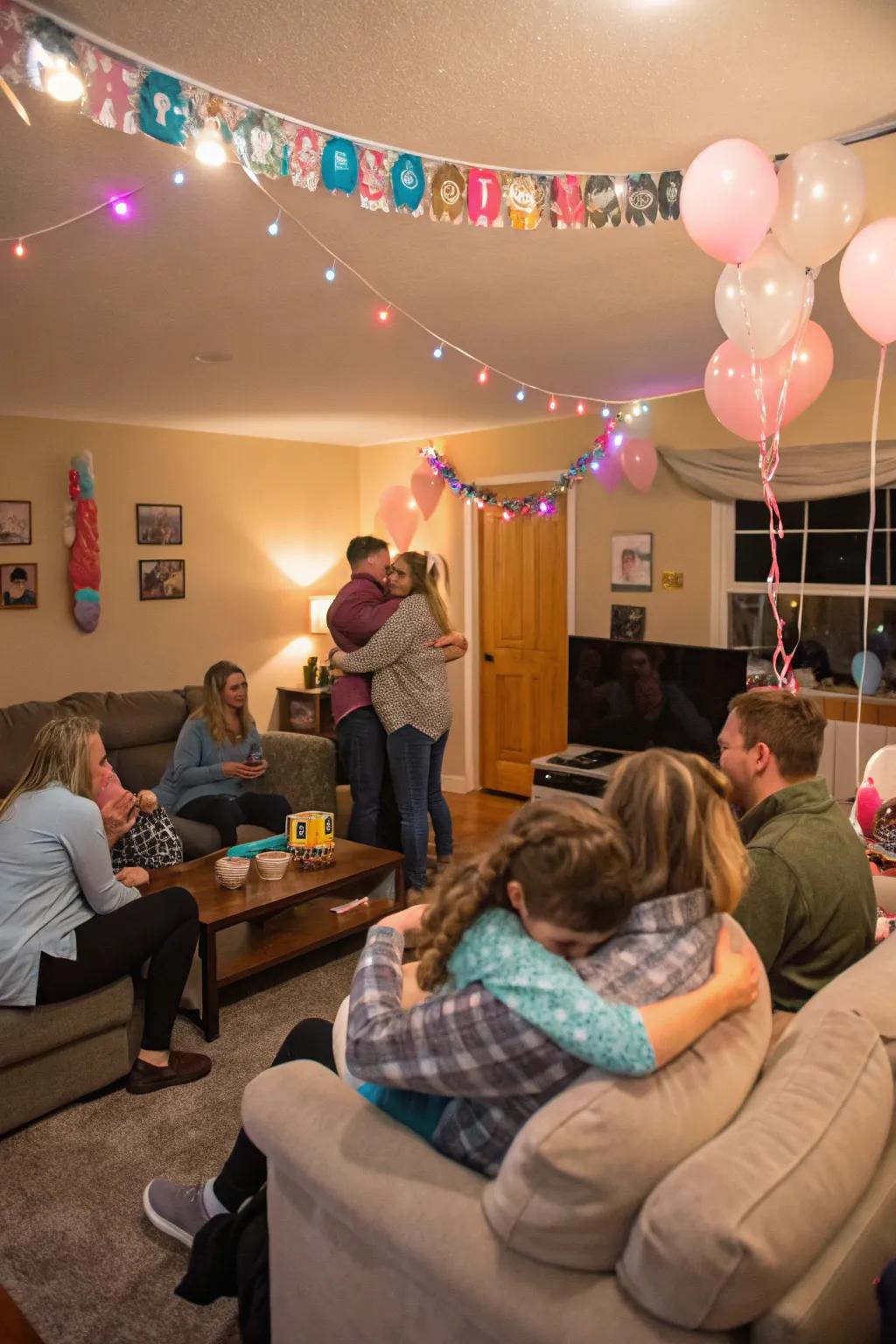 A heartfelt unexpected celebration with cherished ones.